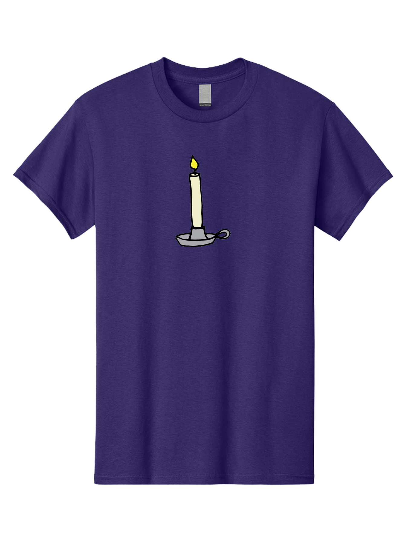 Candle-2 Men'S Graphic Tee, 100% Cotton, Comfortable Casual Summer Wear, Machine Washable, Lit Candle, Candle Holder, Warm Lighting, Relaxing Ambiance, Peaceful Atmosphere, Soft Glow, Serene Moment, Ambiance, Candlelight, Relaxation, -  Aaa775