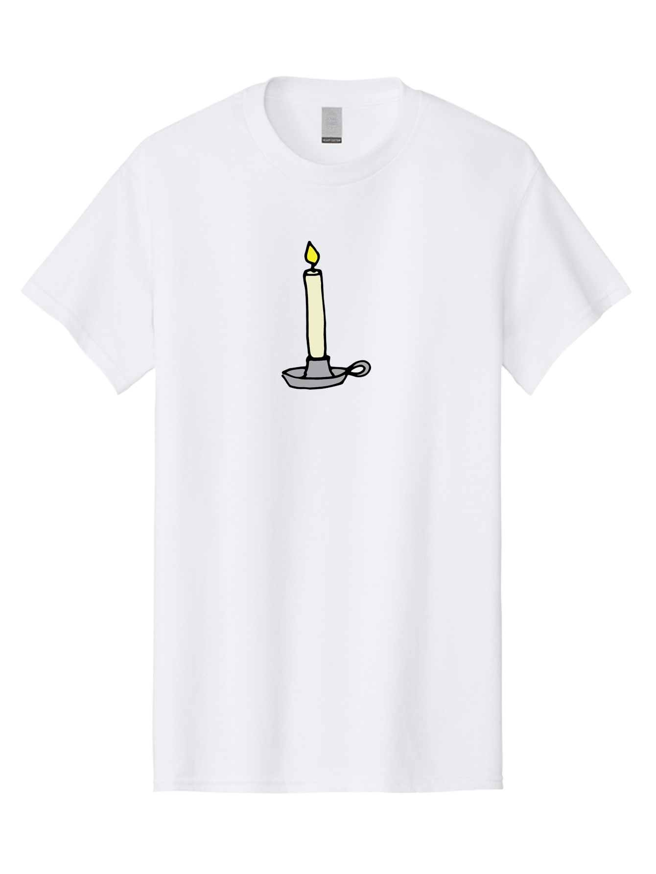 Candle-2 Men'S Graphic Tee, 100% Cotton, Comfortable Casual Summer Wear, Machine Washable, Lit Candle, Candle Holder, Warm Lighting, Relaxing Ambiance, Peaceful Atmosphere, Soft Glow, Serene Moment, Ambiance, Candlelight, Relaxation, -  Aaa775