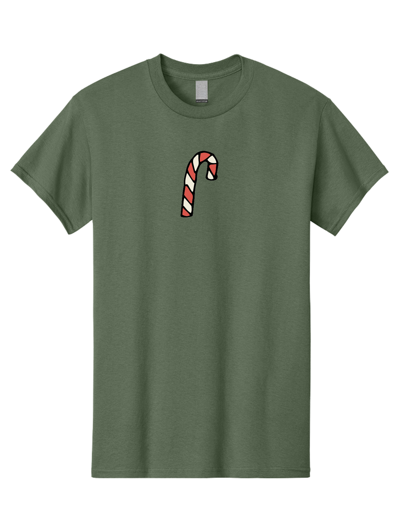 Candy-Cane-1 Men'S Graphic Tee, 100% Cotton, Comfortable Casual Summer Wear, Machine Washable, Candy Cane, Red And White Stripes, Festive Holiday Treat, Christmas Symbol, Sweet Candy, Winter Wonderland, Holiday Cheer, Peppermint Flavor -  Aaa779