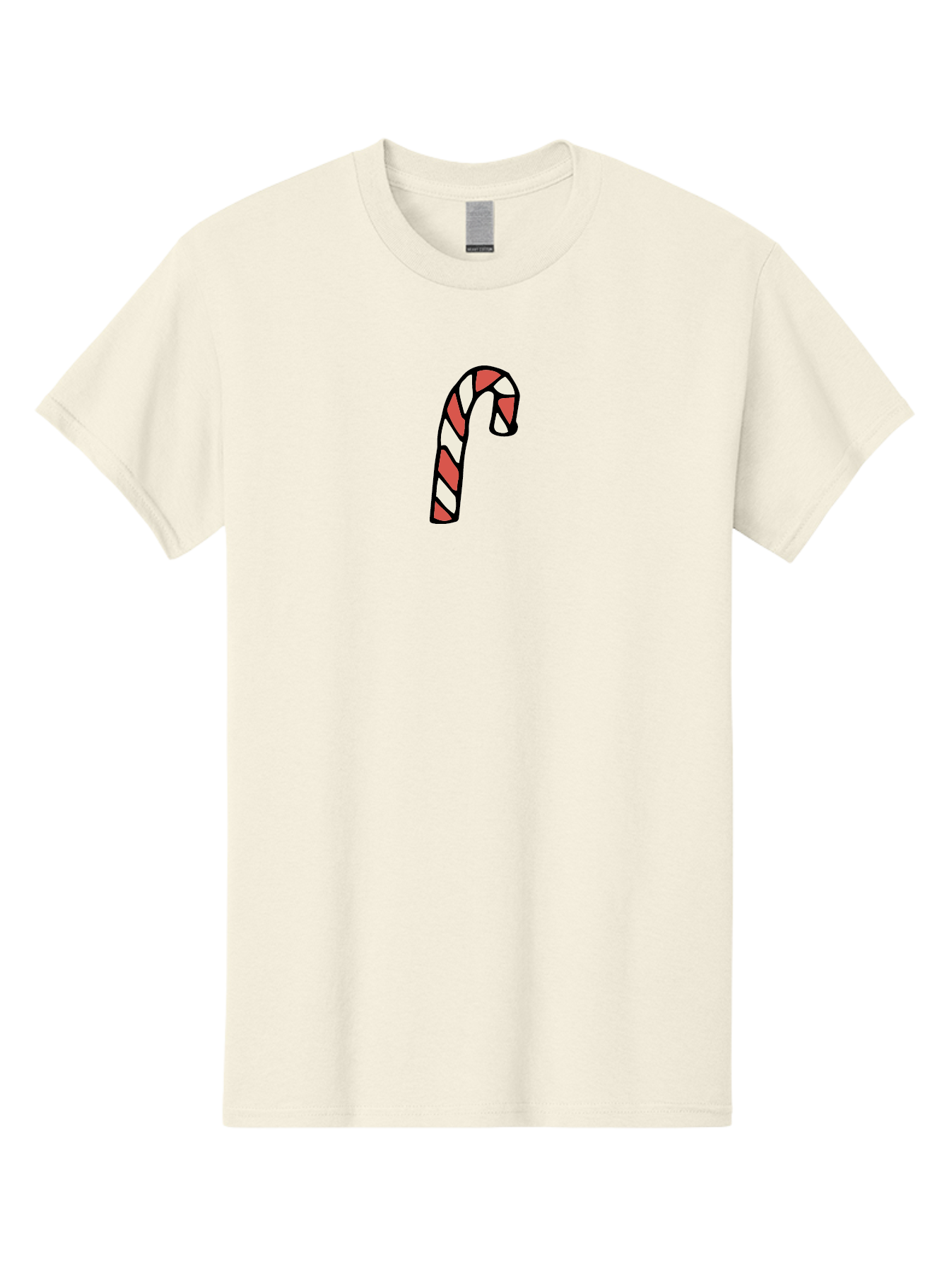 Candy-Cane-1 Men'S Graphic Tee, 100% Cotton, Comfortable Casual Summer Wear, Machine Washable, Candy Cane, Red And White Stripes, Festive Holiday Treat, Christmas Symbol, Sweet Candy, Winter Wonderland, Holiday Cheer, Peppermint Flavor -  Aaa779