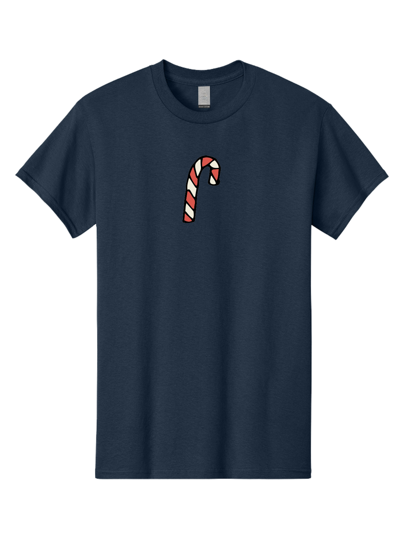 Candy-Cane-1 Men'S Graphic Tee, 100% Cotton, Comfortable Casual Summer Wear, Machine Washable, Candy Cane, Red And White Stripes, Festive Holiday Treat, Christmas Symbol, Sweet Candy, Winter Wonderland, Holiday Cheer, Peppermint Flavor -  Aaa779