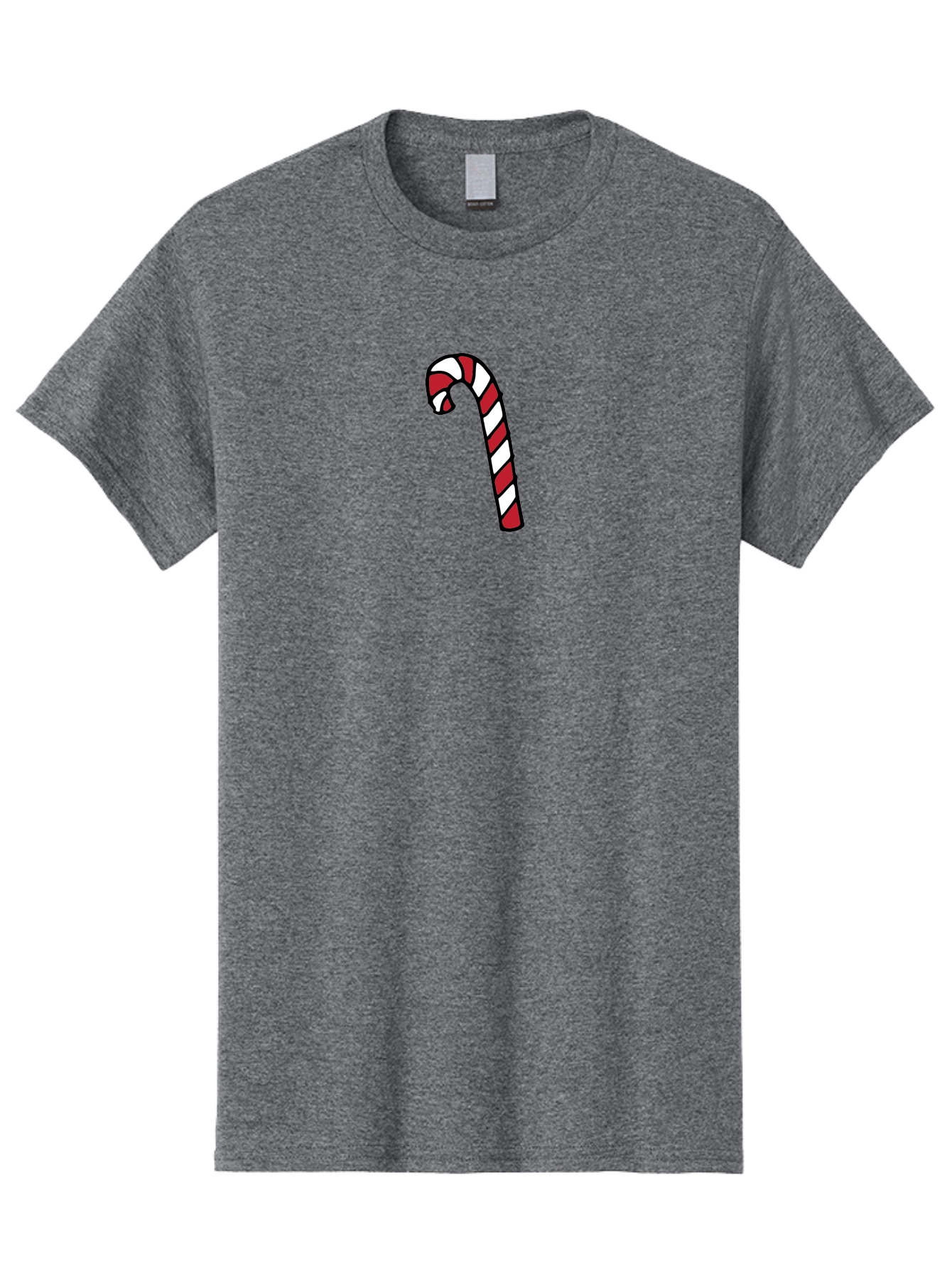 Candy-Cane-2 Men'S Graphic Tee, 100% Cotton, Comfortable Casual Summer Wear, Machine Washable, Striped Candy Cane, Holiday Treat, Festive Decoration, Christmas Symbol, Red And White Stripes, Sweet Delight, Seasonal Charm -  Aaa780