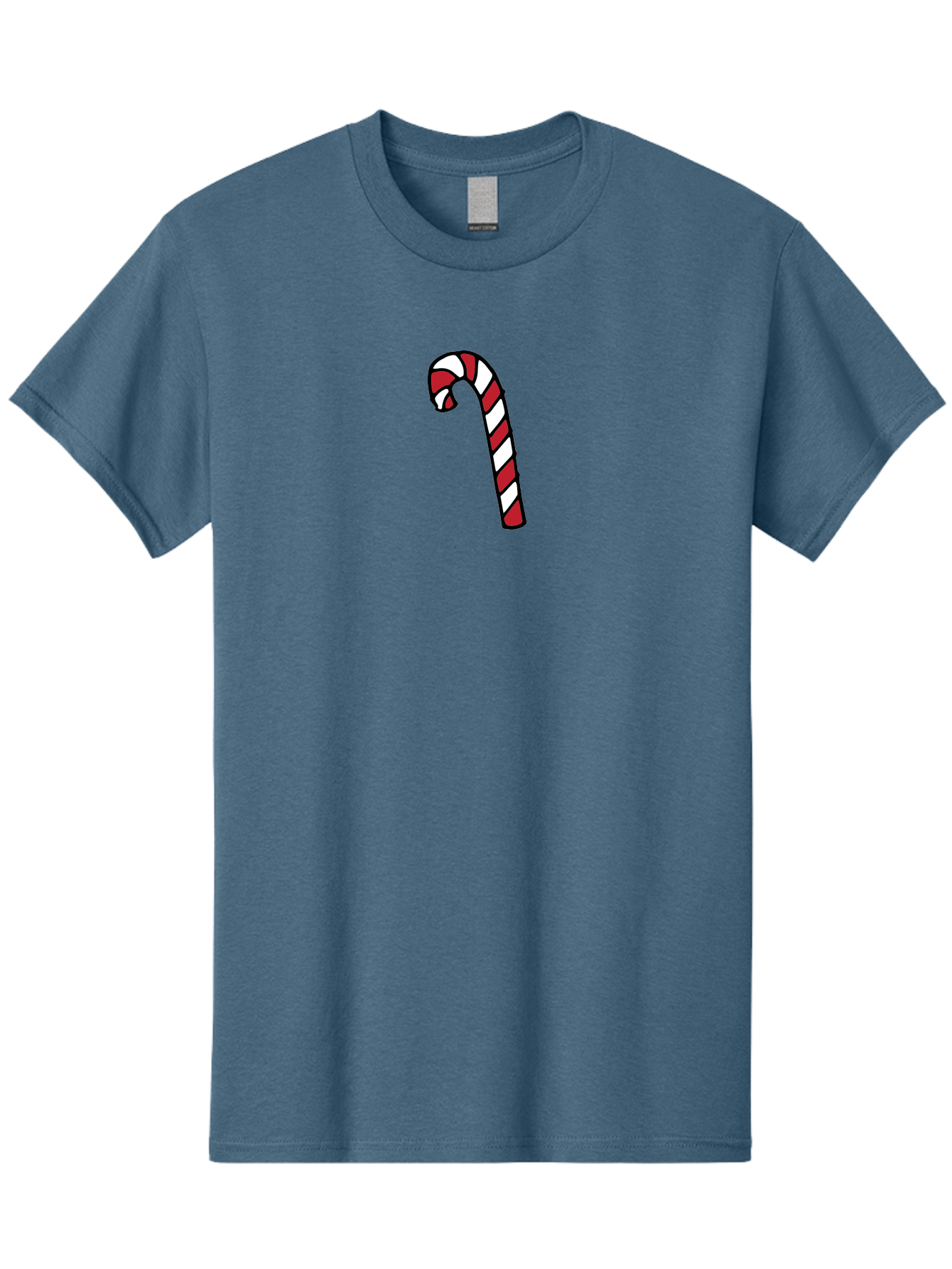 Candy-Cane-2 Men'S Graphic Tee, 100% Cotton, Comfortable Casual Summer Wear, Machine Washable, Striped Candy Cane, Holiday Treat, Festive Decoration, Christmas Symbol, Red And White Stripes, Sweet Delight, Seasonal Charm -  Aaa780