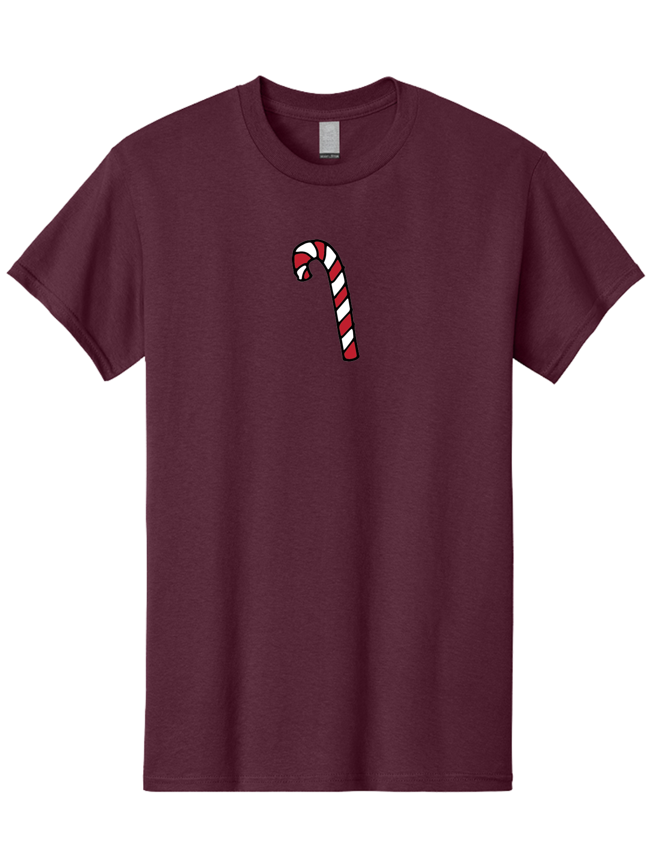 Candy-Cane-2 Men'S Graphic Tee, 100% Cotton, Comfortable Casual Summer Wear, Machine Washable, Striped Candy Cane, Holiday Treat, Festive Decoration, Christmas Symbol, Red And White Stripes, Sweet Delight, Seasonal Charm -  Aaa780