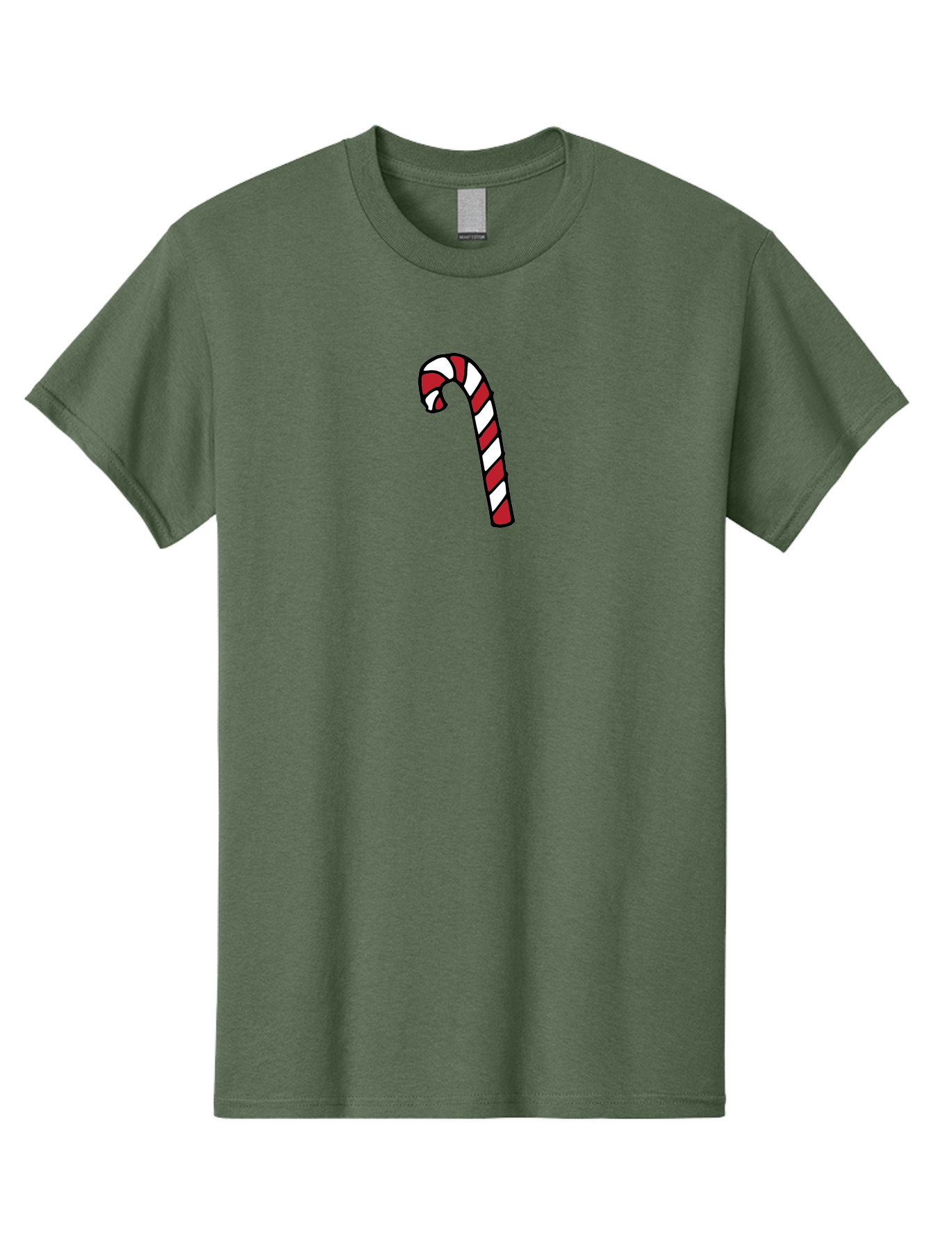 Candy-Cane-2 Men'S Graphic Tee, 100% Cotton, Comfortable Casual Summer Wear, Machine Washable, Striped Candy Cane, Holiday Treat, Festive Decoration, Christmas Symbol, Red And White Stripes, Sweet Delight, Seasonal Charm -  Aaa780