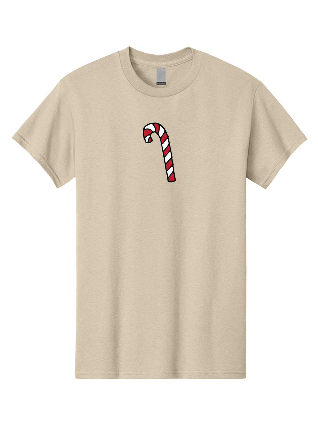 Candy-Cane-2 Men'S Graphic Tee, 100% Cotton, Comfortable Casual Summer Wear, Machine Washable, Striped Candy Cane, Holiday Treat, Festive Decoration, Christmas Symbol, Red And White Stripes, Sweet Delight, Seasonal Charm -  Aaa780