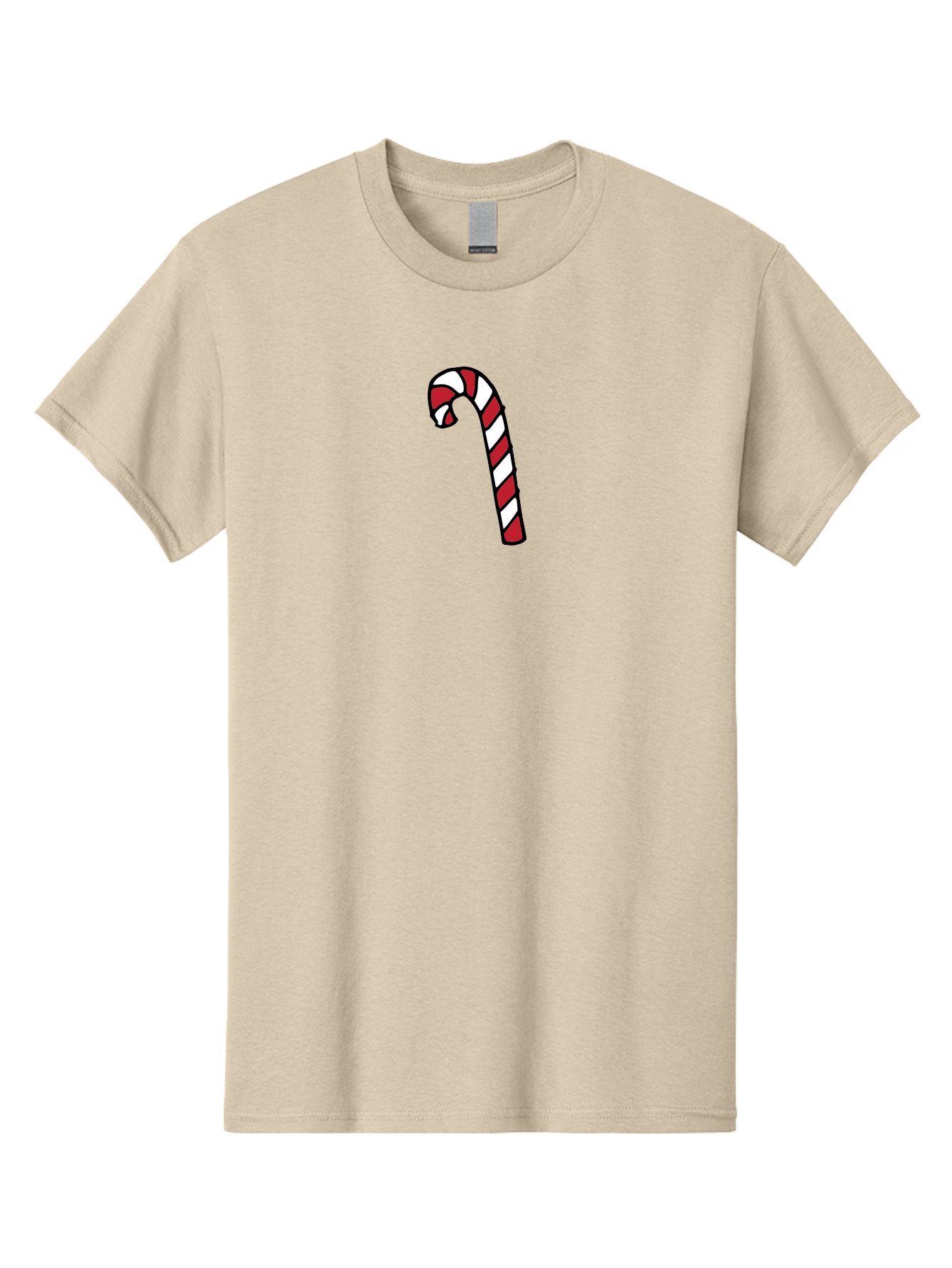 Candy-Cane-2 Men'S Graphic Tee, 100% Cotton, Comfortable Casual Summer Wear, Machine Washable, Striped Candy Cane, Holiday Treat, Festive Decoration, Christmas Symbol, Red And White Stripes, Sweet Delight, Seasonal Charm -  Aaa780