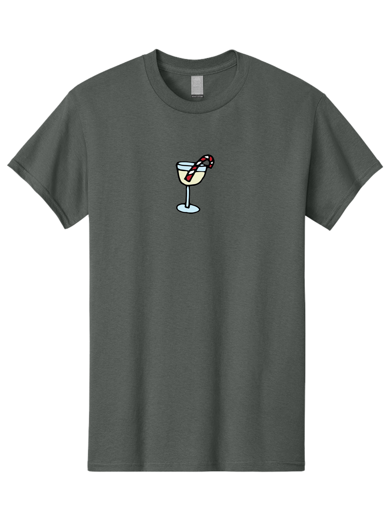 Candy-Cane-Martini-2 Men'S Graphic Tee, 100% Cotton, Comfortable Casual Summer Wear, Machine Washable, Candy Cane Martini, Festive Drink, Holiday Cocktail, Christmas Treat, Sweet Indulgence, Peppermint Delight, Winter Wonderland -  Aaa782