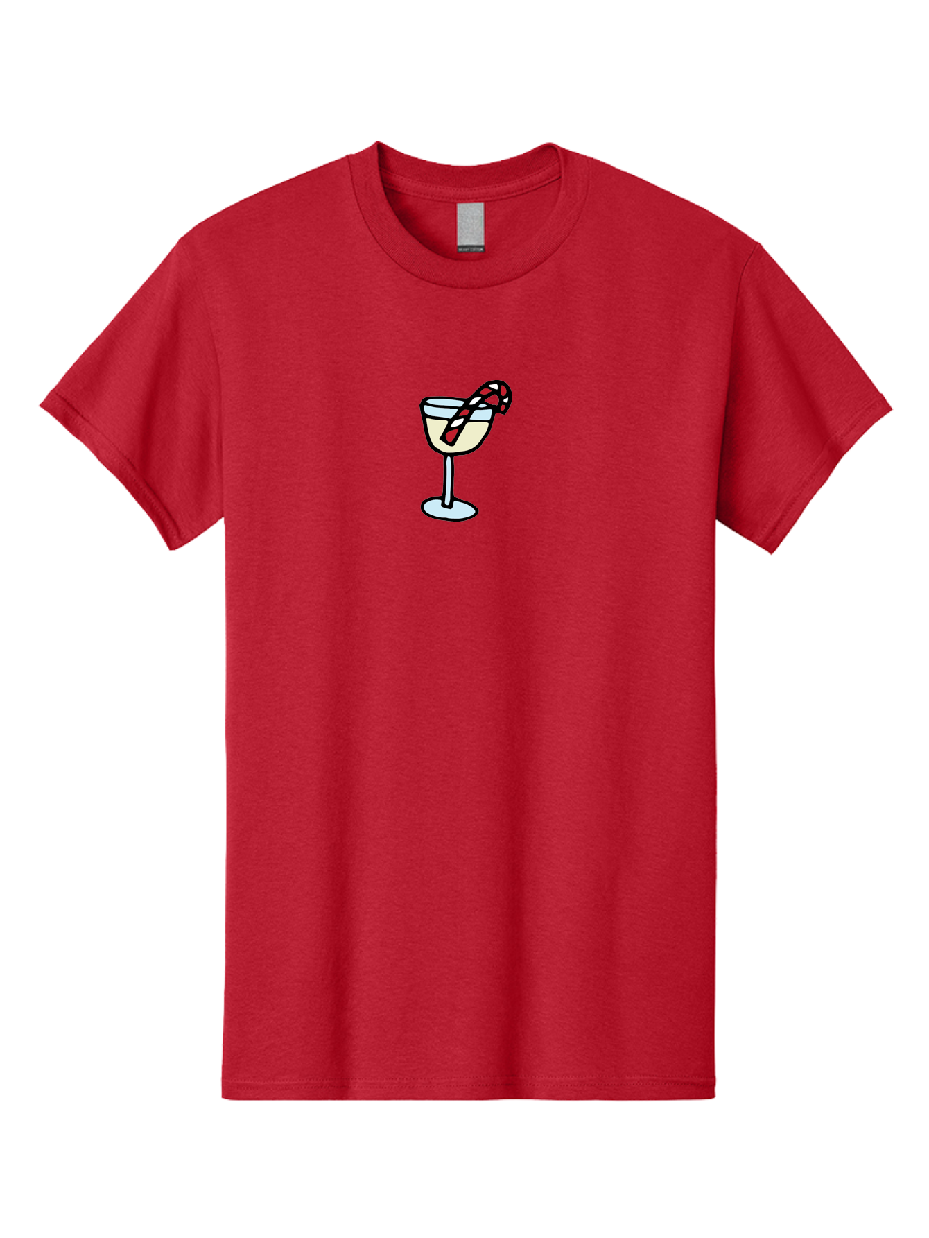 Candy-Cane-Martini-2 Men'S Graphic Tee, 100% Cotton, Comfortable Casual Summer Wear, Machine Washable, Candy Cane Martini, Festive Drink, Holiday Cocktail, Christmas Treat, Sweet Indulgence, Peppermint Delight, Winter Wonderland -  Aaa782