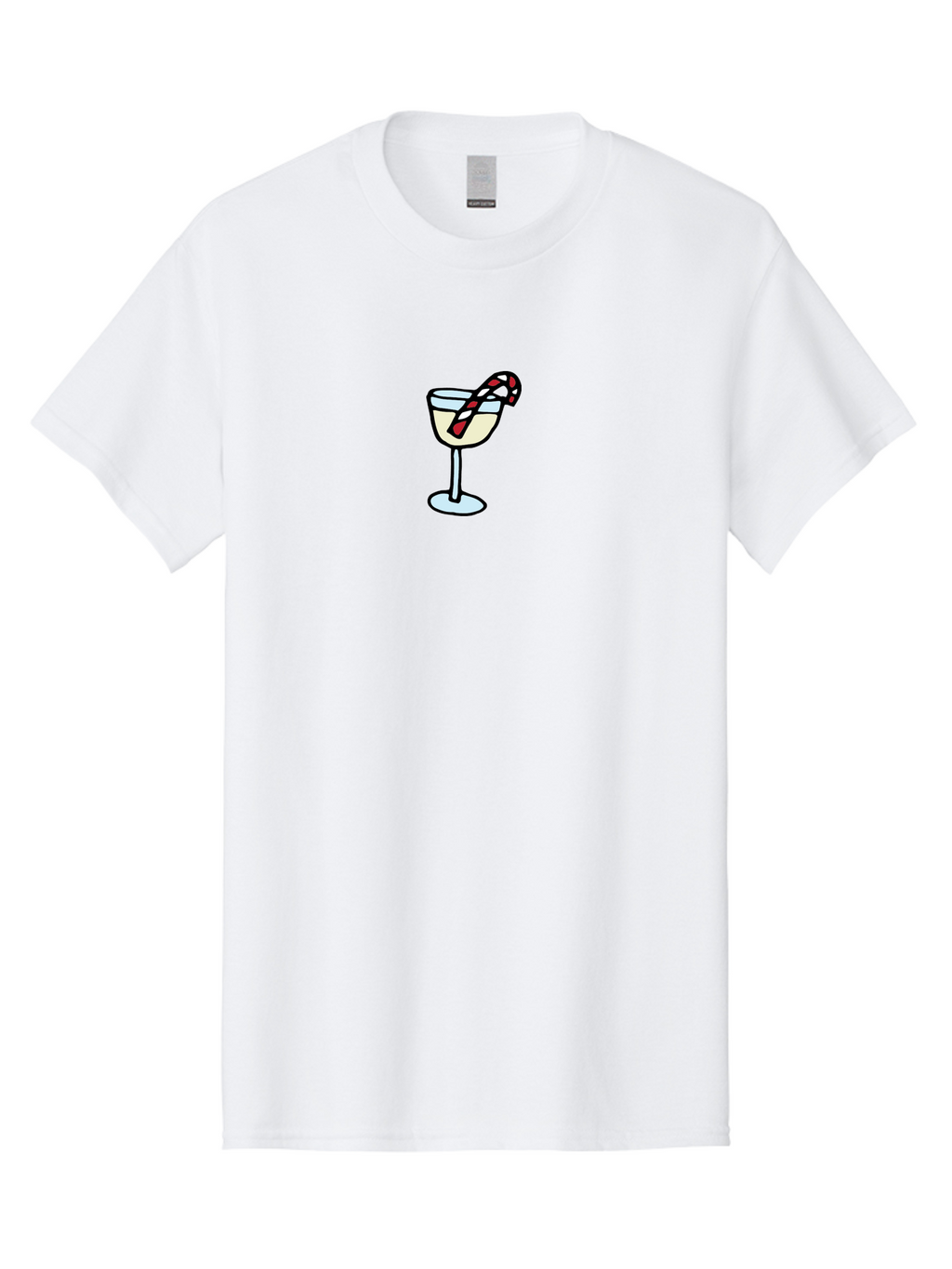 Candy-Cane-Martini-2 Men'S Graphic Tee, 100% Cotton, Comfortable Casual Summer Wear, Machine Washable, Candy Cane Martini, Festive Drink, Holiday Cocktail, Christmas Treat, Sweet Indulgence, Peppermint Delight, Winter Wonderland -  Aaa782