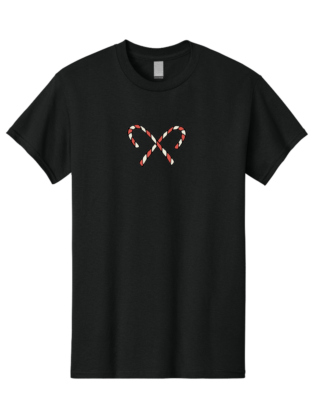 Candy-Canes-Xx Men'S Graphic Tee, 100% Cotton, Comfortable Casual Summer Wear, Machine Washable, Candy Canes, Holiday Treats, Festive Decorations, Christmas Sweets, Striped Candies, Sweet Treats, Holiday Cheer -  Aaa786