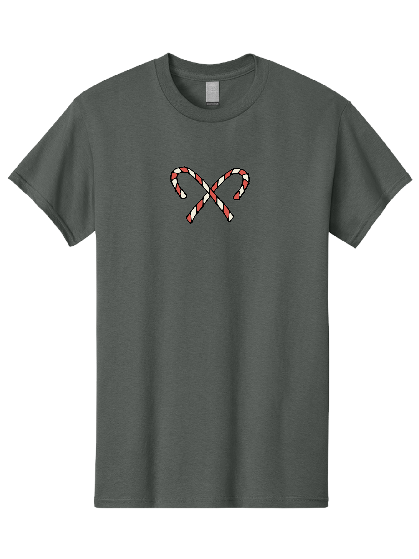 Candy-Canes-Xx Men'S Graphic Tee, 100% Cotton, Comfortable Casual Summer Wear, Machine Washable, Candy Canes, Holiday Treats, Festive Decorations, Christmas Sweets, Striped Candies, Sweet Treats, Holiday Cheer -  Aaa786