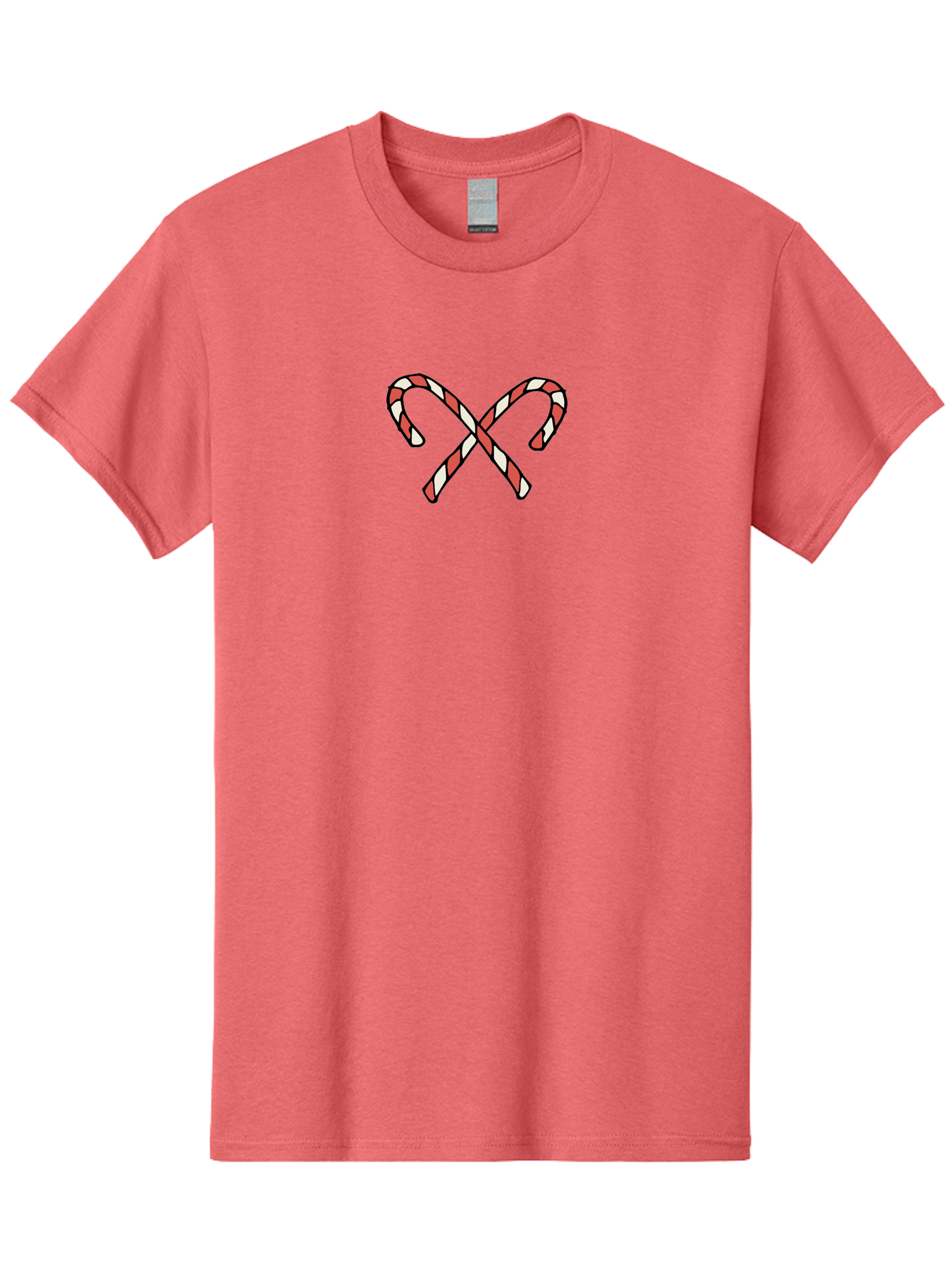 Candy-Canes-Xx Men'S Graphic Tee, 100% Cotton, Comfortable Casual Summer Wear, Machine Washable, Candy Canes, Holiday Treats, Festive Decorations, Christmas Sweets, Striped Candies, Sweet Treats, Holiday Cheer -  Aaa786