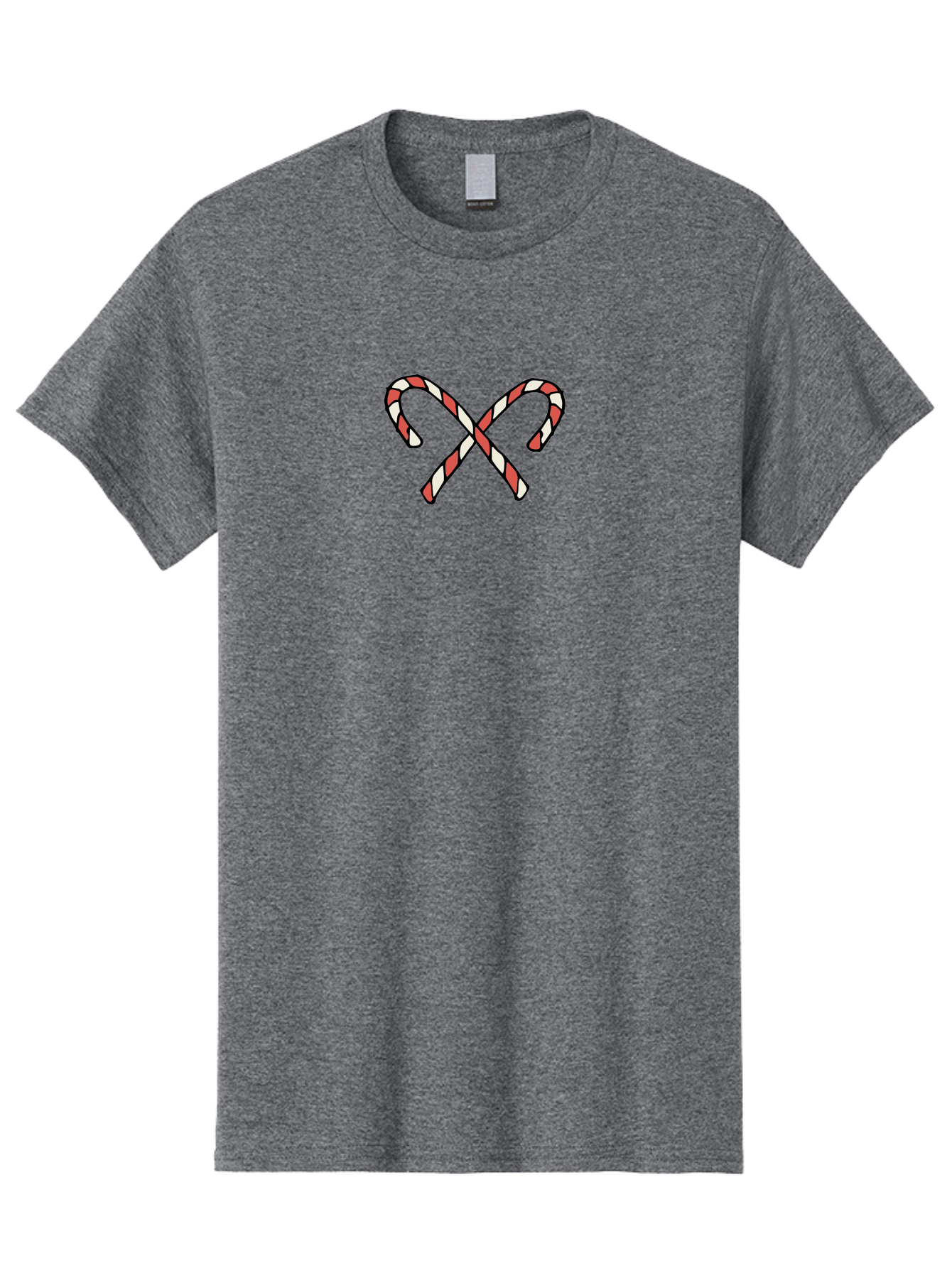 Candy-Canes-Xx Men'S Graphic Tee, 100% Cotton, Comfortable Casual Summer Wear, Machine Washable, Candy Canes, Holiday Treats, Festive Decorations, Christmas Sweets, Striped Candies, Sweet Treats, Holiday Cheer -  Aaa786