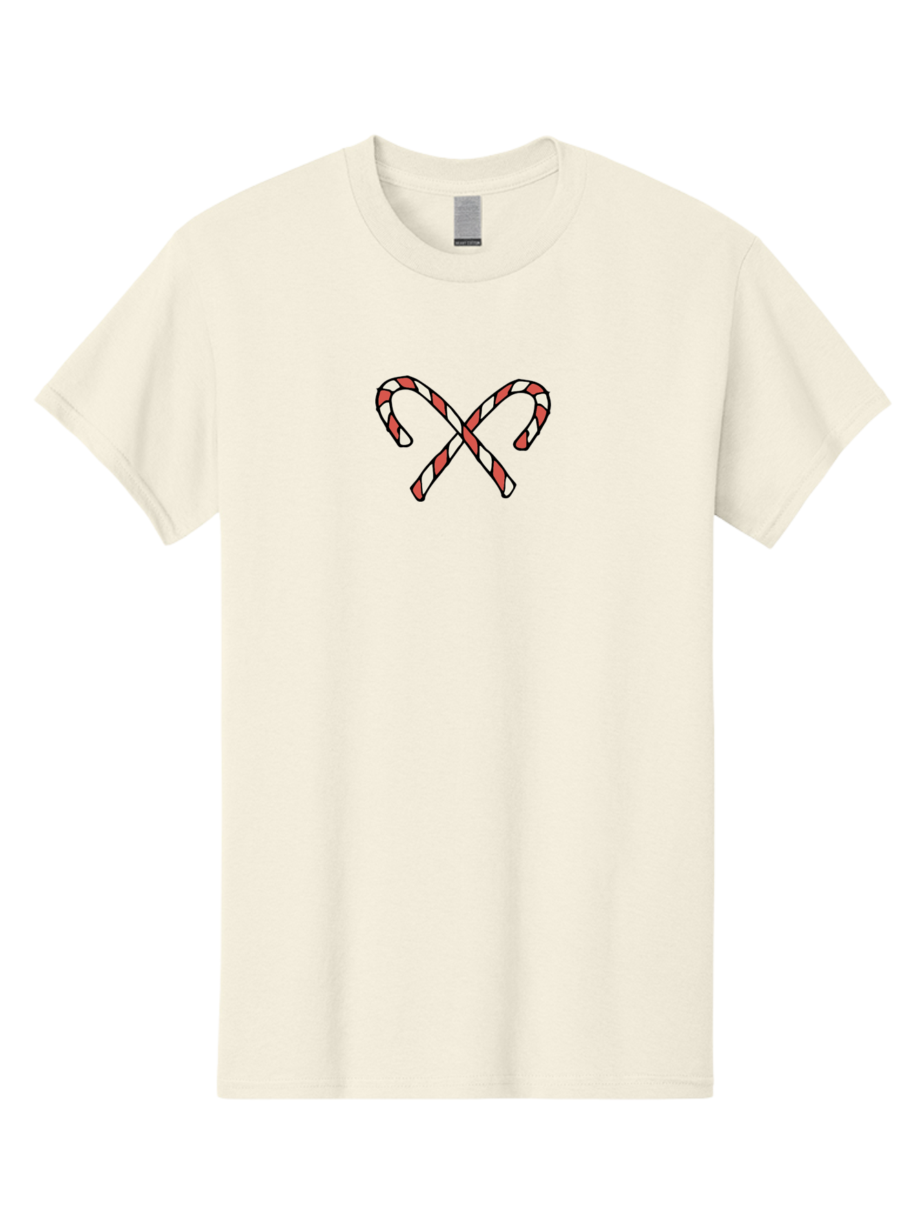 Candy-Canes-Xx Men'S Graphic Tee, 100% Cotton, Comfortable Casual Summer Wear, Machine Washable, Candy Canes, Holiday Treats, Festive Decorations, Christmas Sweets, Striped Candies, Sweet Treats, Holiday Cheer -  Aaa786