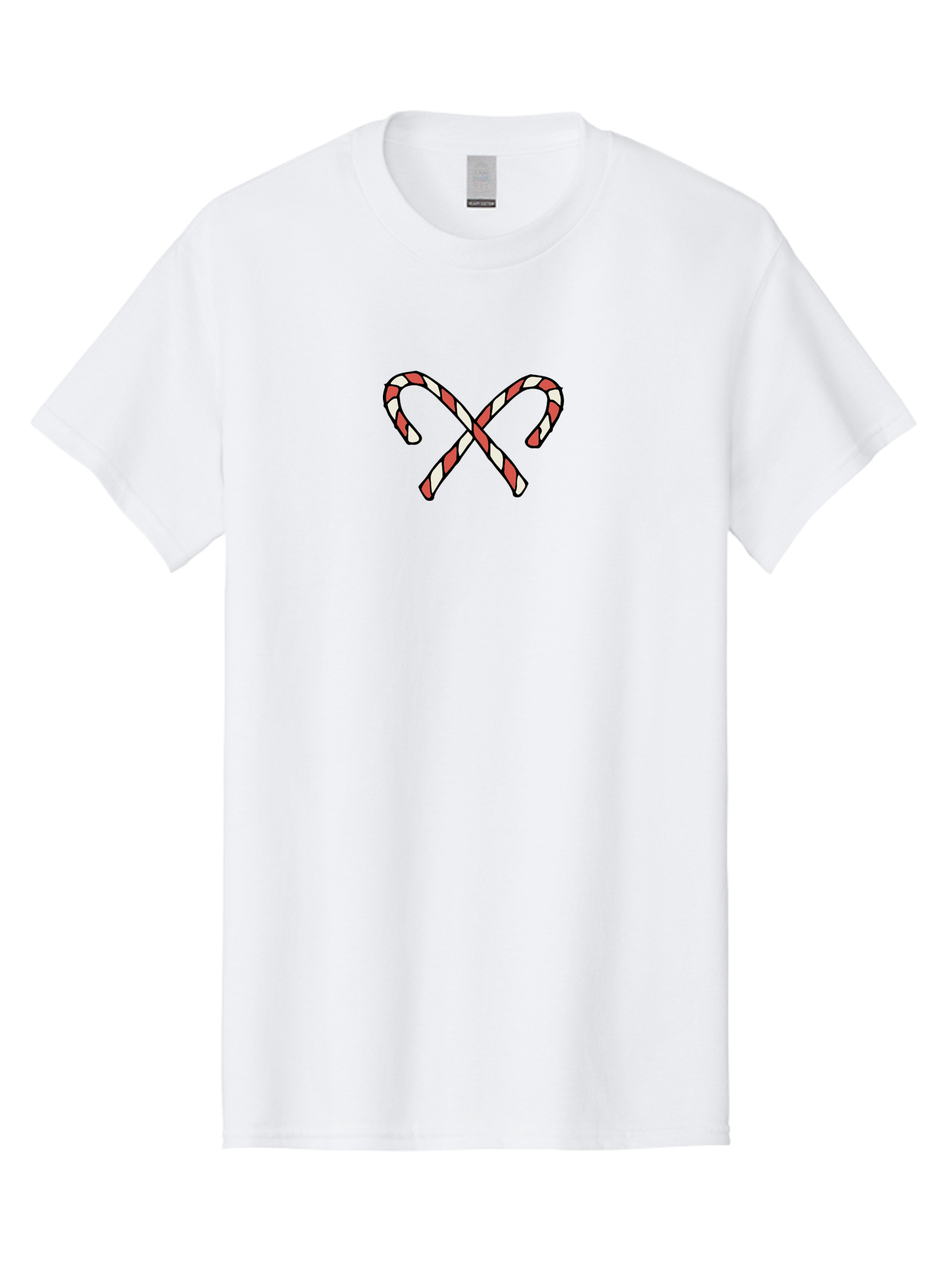Candy-Canes-Xx Men'S Graphic Tee, 100% Cotton, Comfortable Casual Summer Wear, Machine Washable, Candy Canes, Holiday Treats, Festive Decorations, Christmas Sweets, Striped Candies, Sweet Treats, Holiday Cheer -  Aaa786