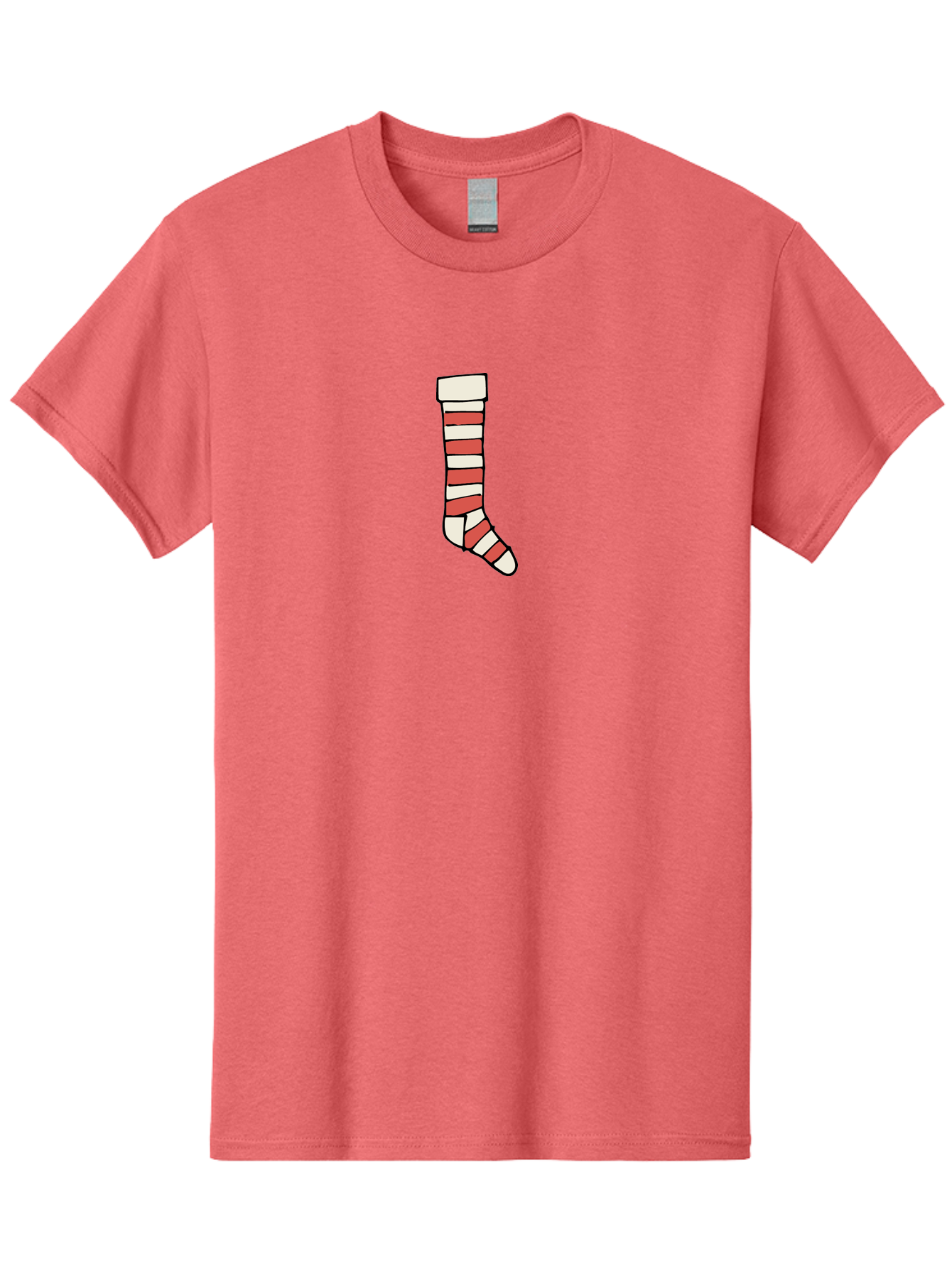 Cast Men'S Graphic Tee, 100% Cotton, Comfortable Casual Summer Wear, Machine Washable, Injured Leg, Broken Bone, Medical Care, Red And White Cast, Orthopedic Treatment, Fracture Recovery, Injured Limb -  Aaa790