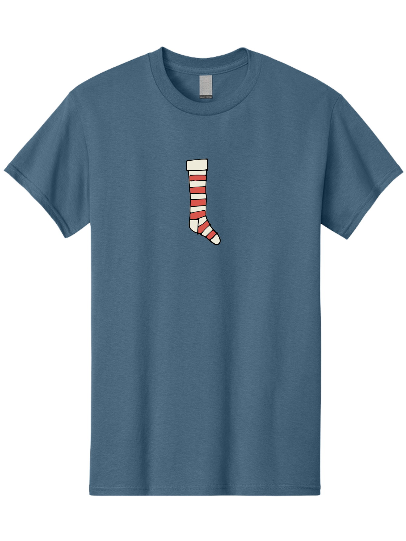 Cast Men'S Graphic Tee, 100% Cotton, Comfortable Casual Summer Wear, Machine Washable, Injured Leg, Broken Bone, Medical Care, Red And White Cast, Orthopedic Treatment, Fracture Recovery, Injured Limb -  Aaa790