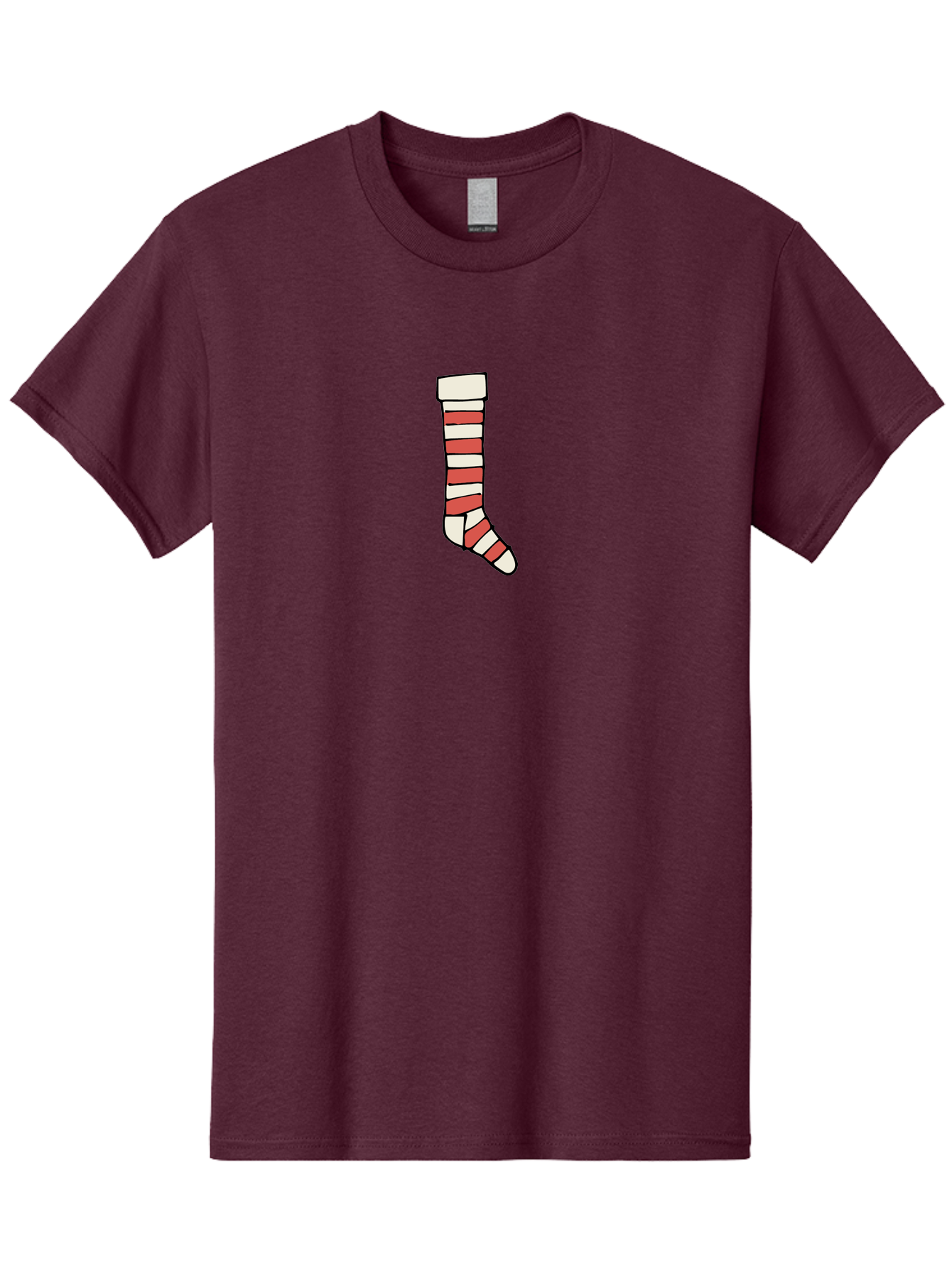 Cast Men'S Graphic Tee, 100% Cotton, Comfortable Casual Summer Wear, Machine Washable, Injured Leg, Broken Bone, Medical Care, Red And White Cast, Orthopedic Treatment, Fracture Recovery, Injured Limb -  Aaa790