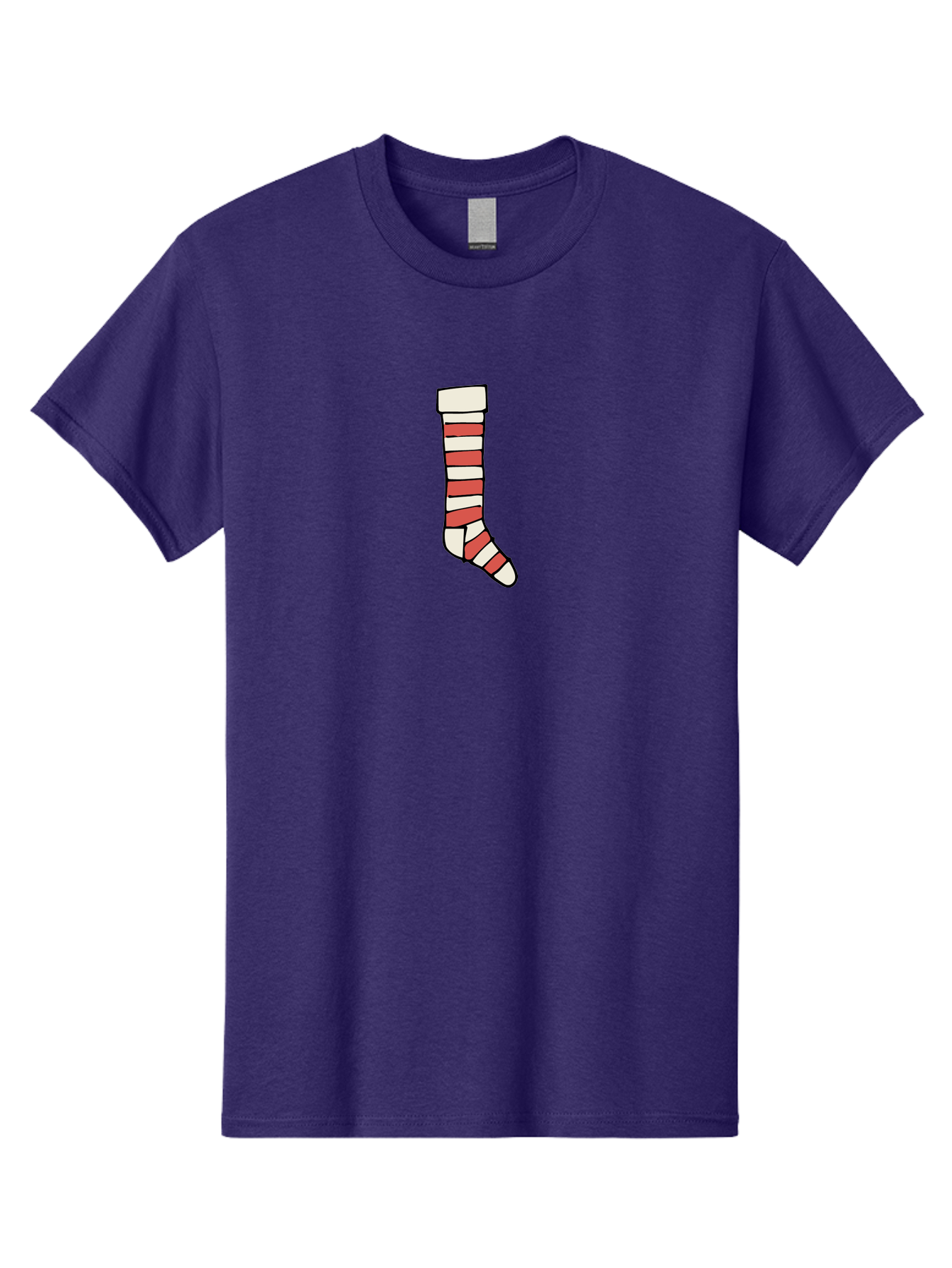 Cast Men'S Graphic Tee, 100% Cotton, Comfortable Casual Summer Wear, Machine Washable, Injured Leg, Broken Bone, Medical Care, Red And White Cast, Orthopedic Treatment, Fracture Recovery, Injured Limb -  Aaa790