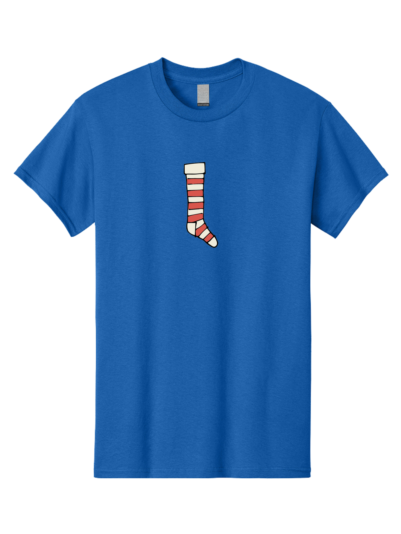 Cast Men'S Graphic Tee, 100% Cotton, Comfortable Casual Summer Wear, Machine Washable, Injured Leg, Broken Bone, Medical Care, Red And White Cast, Orthopedic Treatment, Fracture Recovery, Injured Limb -  Aaa790