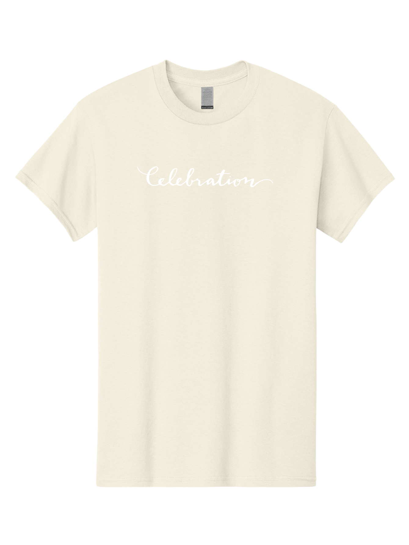 Celebration Men'S Graphic Tee, 100% Cotton, Comfortable Casual Summer Wear, Machine Washable, Party, Festive Atmosphere, Joyful Occasion, Celebration Text, White Cursive Font, Elegant Script -  Aaa792