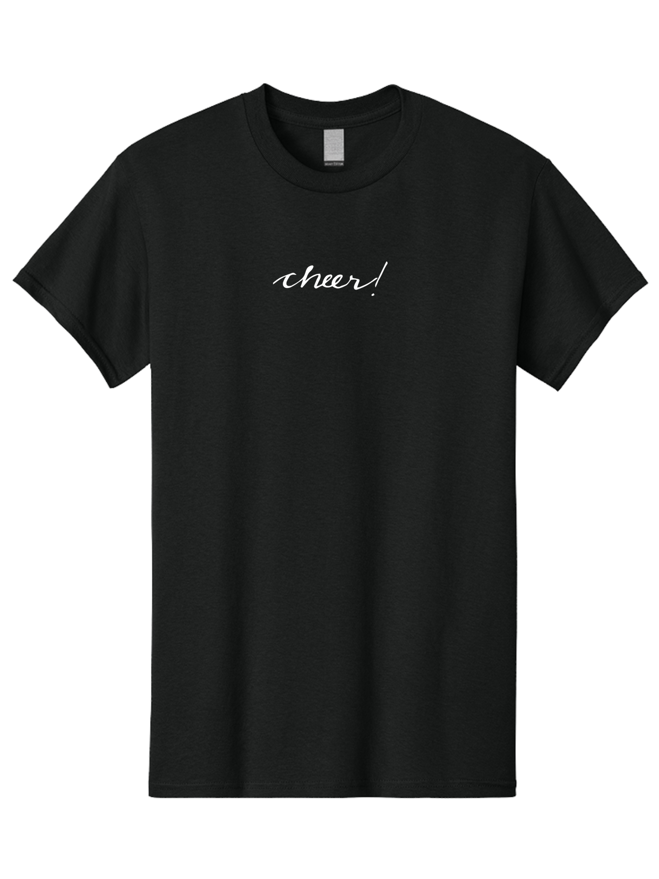 Cheer-2 Men'S Graphic Tee, 100% Cotton, Comfortable Casual Summer Wear, Machine Washable, Cheerful Vibes, Positive Energy, Happy Emotions, Uplifting Message, Motivational Phrase, Encouragement, Inspirational Words -  Aaa794