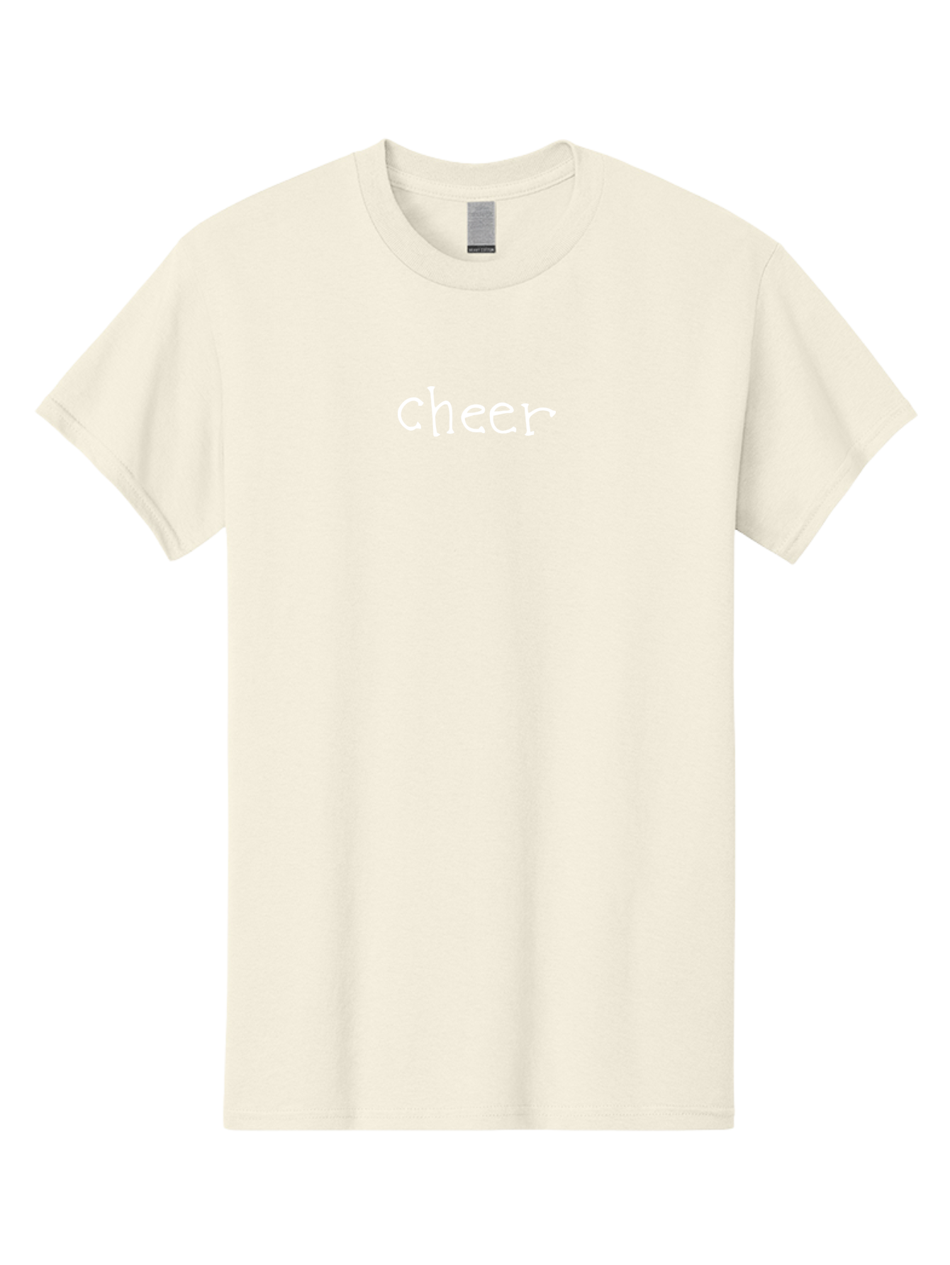 Cheer Men'S Graphic Tee, 100% Cotton, Comfortable Casual Summer Wear, Machine Washable, Positive Vibes, Motivation, Encouragement, Cheerful Atmosphere, Uplifting Message, Optimism, Happiness -  Aaa798