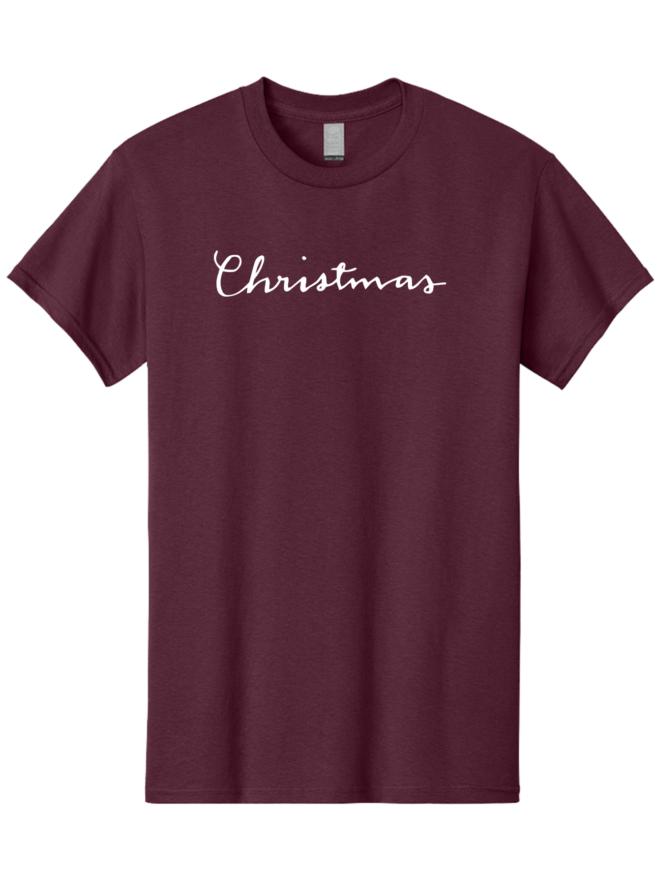 Christmas-1 Men'S Graphic Tee, 100% Cotton, Comfortable Casual Summer Wear, Machine Washable, Christmas, Holiday Season, Festive Atmosphere, Winter Wonderland, Holiday Cheer, Christmas Magic, White Cursive Text -  Aaa801