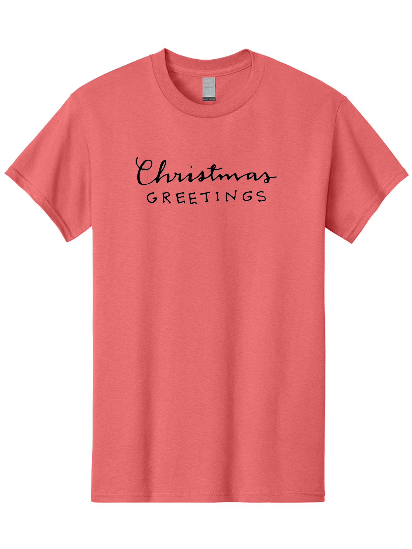 Christmas-Greetings-1 Men'S Graphic Tee, 100% Cotton, Comfortable Casual Summer Wear, Machine Washable, Christmas Greetings, Holiday Wishes, Festive Season, Christmas Card, Seasonal Message, Holiday Cheer, Winter Holidays -  Aaa805