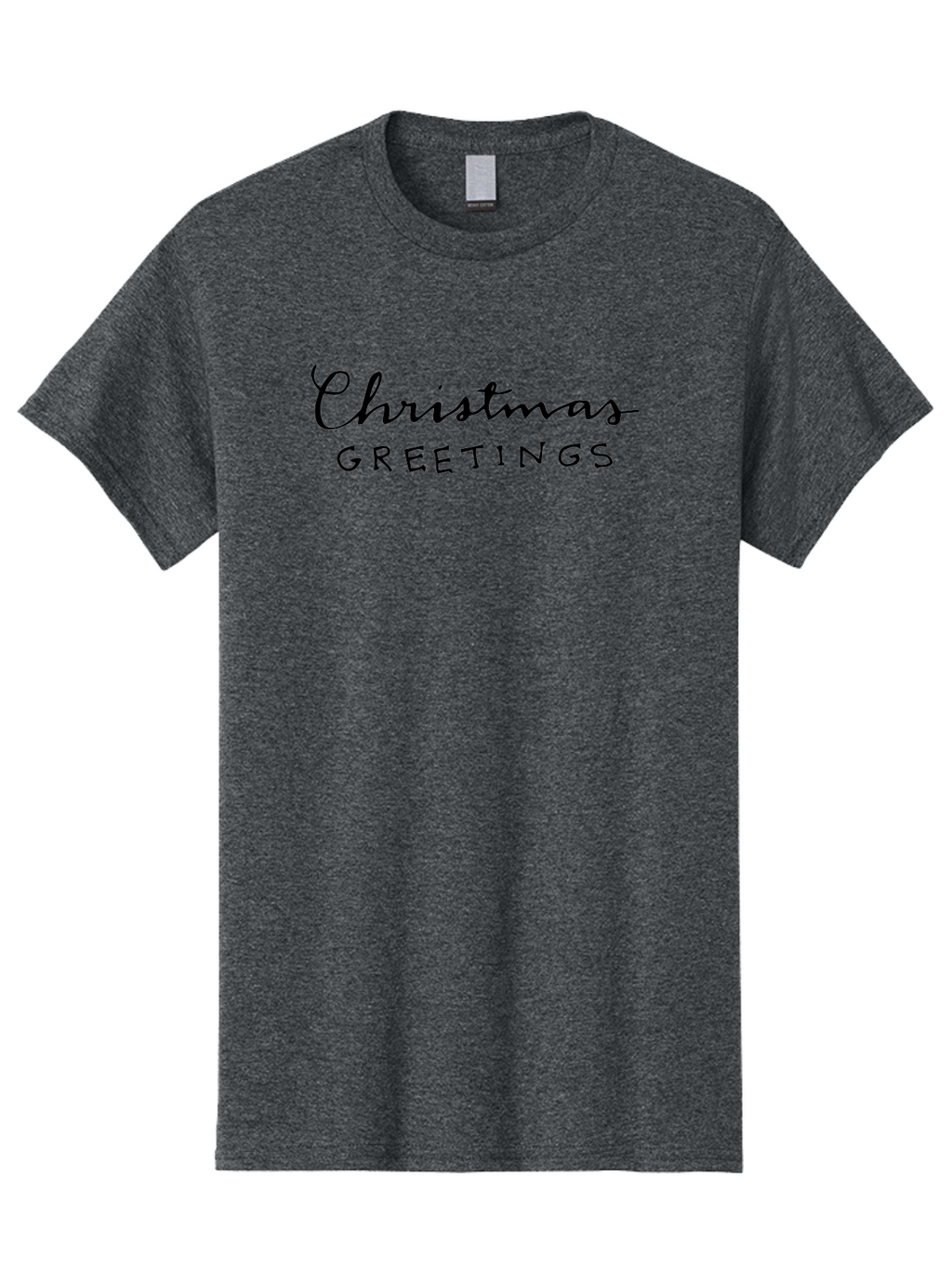 Christmas-Greetings-1 Men'S Graphic Tee, 100% Cotton, Comfortable Casual Summer Wear, Machine Washable, Christmas Greetings, Holiday Wishes, Festive Season, Christmas Card, Seasonal Message, Holiday Cheer, Winter Holidays -  Aaa805