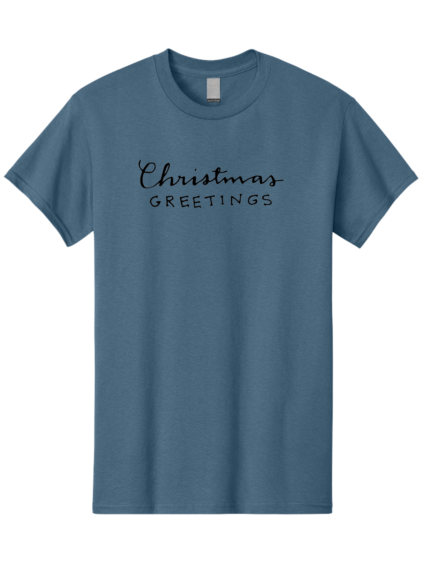 Christmas-Greetings-1 Men'S Graphic Tee, 100% Cotton, Comfortable Casual Summer Wear, Machine Washable, Christmas Greetings, Holiday Wishes, Festive Season, Christmas Card, Seasonal Message, Holiday Cheer, Winter Holidays -  Aaa805