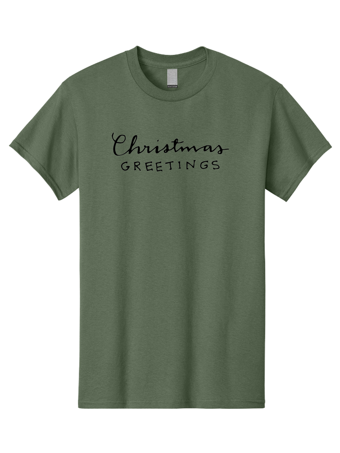 Christmas-Greetings-1 Men'S Graphic Tee, 100% Cotton, Comfortable Casual Summer Wear, Machine Washable, Christmas Greetings, Holiday Wishes, Festive Season, Christmas Card, Seasonal Message, Holiday Cheer, Winter Holidays -  Aaa805