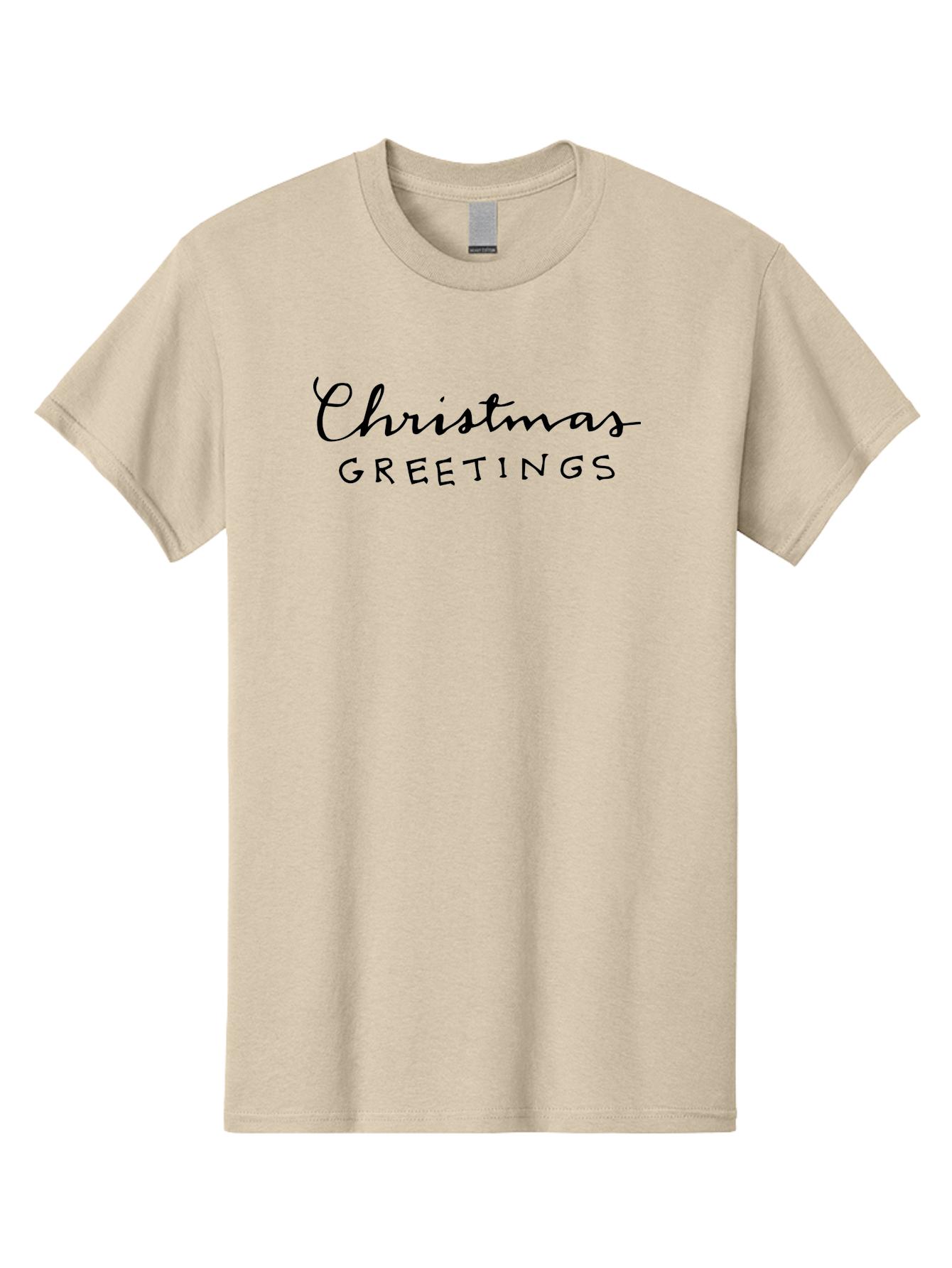 Christmas-Greetings-1 Men'S Graphic Tee, 100% Cotton, Comfortable Casual Summer Wear, Machine Washable, Christmas Greetings, Holiday Wishes, Festive Season, Christmas Card, Seasonal Message, Holiday Cheer, Winter Holidays -  Aaa805