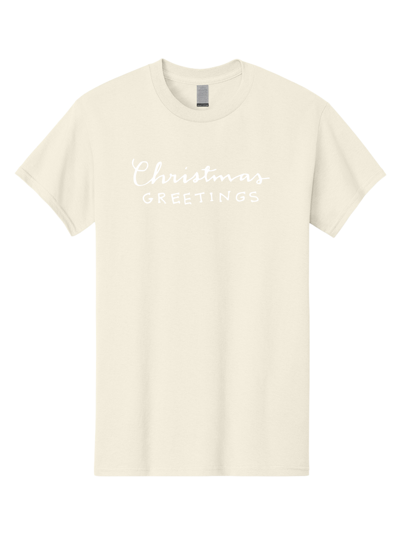Christmas-Greetings Men'S Graphic Tee, 100% Cotton, Comfortable Casual Summer Wear, Machine Washable, Christmas Greetings, Festive Wishes, Holiday Season, Christmas Message, White Text, Christmas Card -  Aaa806