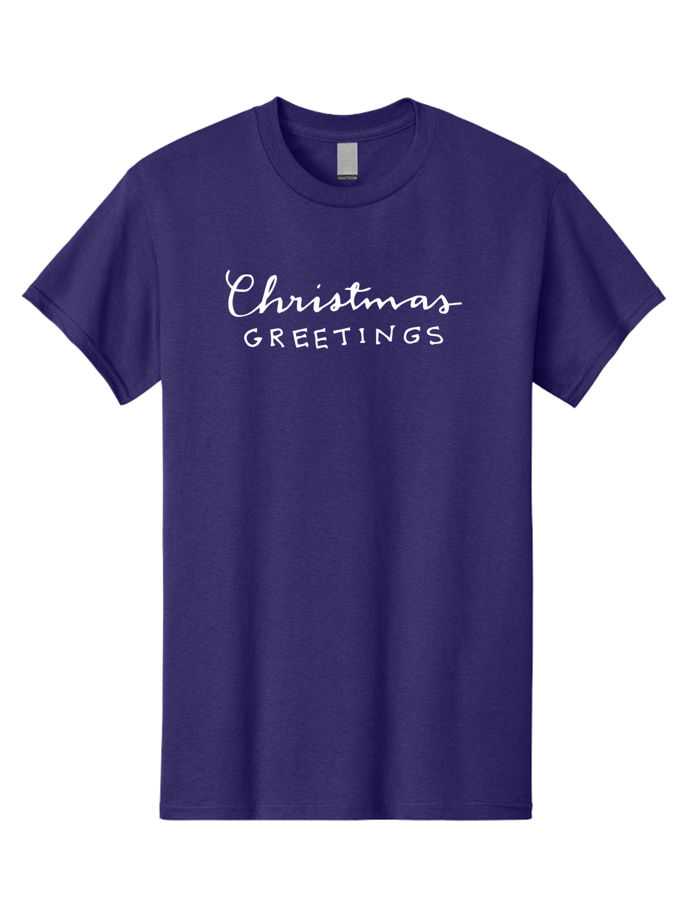 Christmas-Greetings Men'S Graphic Tee, 100% Cotton, Comfortable Casual Summer Wear, Machine Washable, Christmas Greetings, Festive Wishes, Holiday Season, Christmas Message, White Text, Christmas Card -  Aaa806