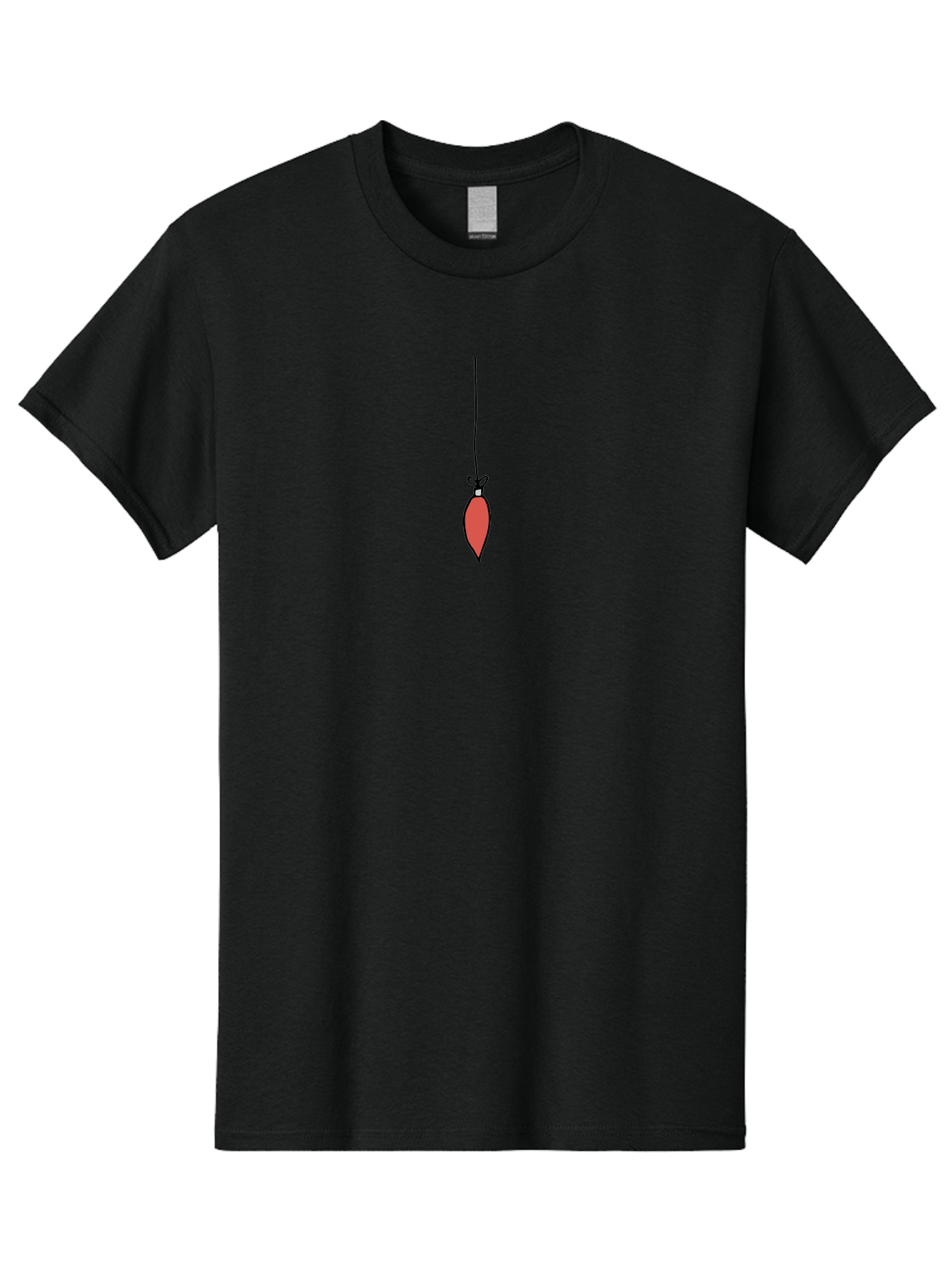 Christmas-Ornament-3 Men'S Graphic Tee, 100% Cotton, Comfortable Casual Summer Wear, Machine Washable, Red Christmas Ornament, Festive Decoration, Holiday Decor, Bauble Hanging, Christmas Tree Ornament, Seasonal Symbol -  Aaa811