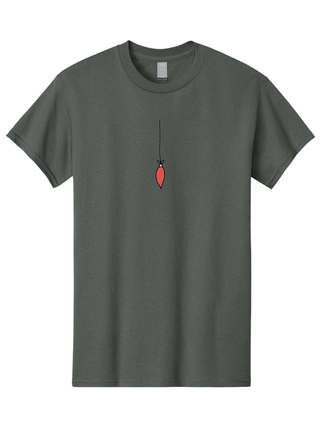 Christmas-Ornament-3 Men'S Graphic Tee, 100% Cotton, Comfortable Casual Summer Wear, Machine Washable, Red Christmas Ornament, Festive Decoration, Holiday Decor, Bauble Hanging, Christmas Tree Ornament, Seasonal Symbol -  Aaa811