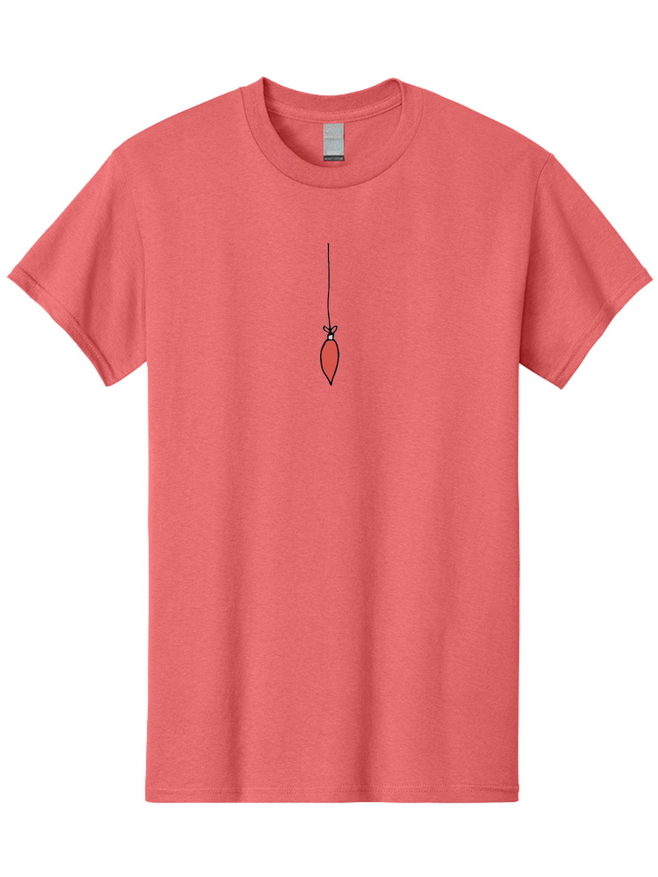 Christmas-Ornament-3 Men'S Graphic Tee, 100% Cotton, Comfortable Casual Summer Wear, Machine Washable, Red Christmas Ornament, Festive Decoration, Holiday Decor, Bauble Hanging, Christmas Tree Ornament, Seasonal Symbol -  Aaa811