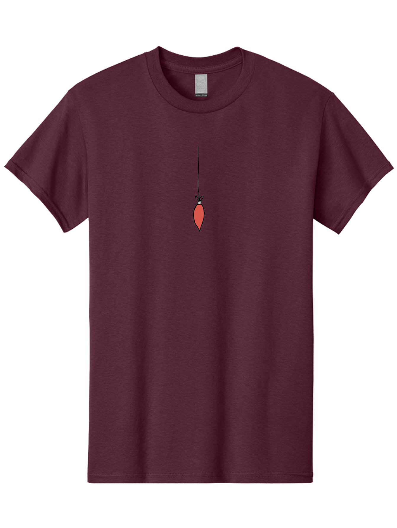 Christmas-Ornament-3 Men'S Graphic Tee, 100% Cotton, Comfortable Casual Summer Wear, Machine Washable, Red Christmas Ornament, Festive Decoration, Holiday Decor, Bauble Hanging, Christmas Tree Ornament, Seasonal Symbol -  Aaa811