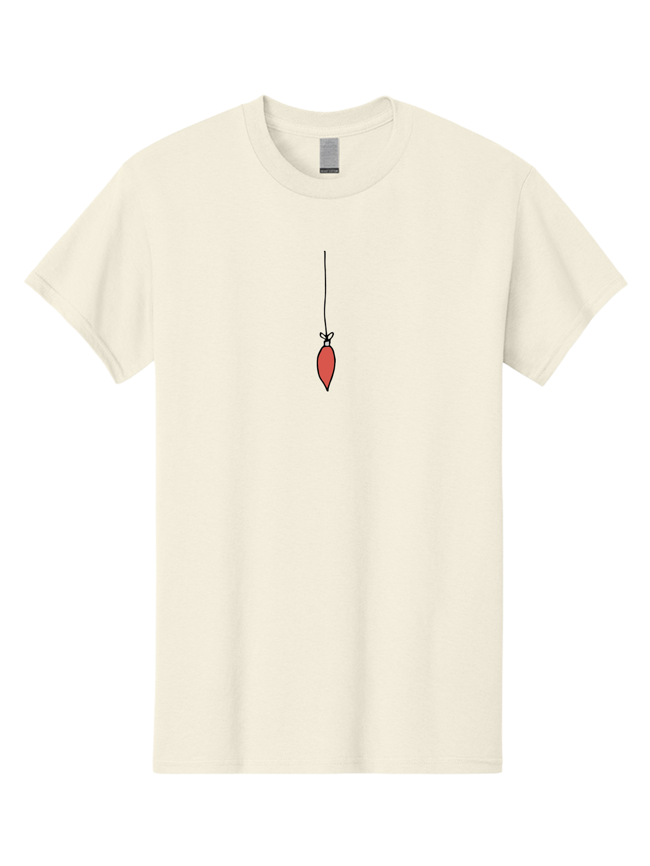 Christmas-Ornament-3 Men'S Graphic Tee, 100% Cotton, Comfortable Casual Summer Wear, Machine Washable, Red Christmas Ornament, Festive Decoration, Holiday Decor, Bauble Hanging, Christmas Tree Ornament, Seasonal Symbol -  Aaa811