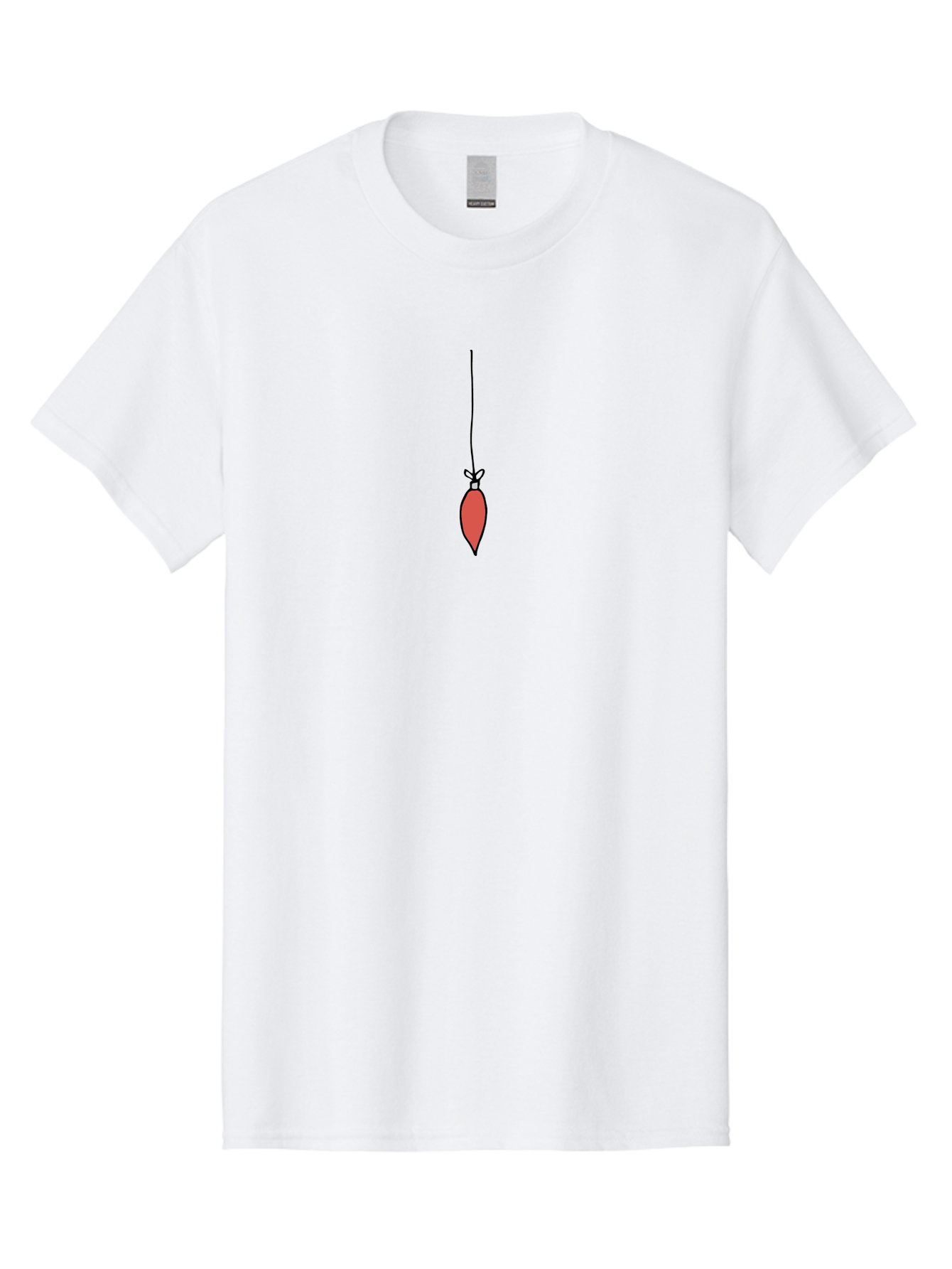 Christmas-Ornament-3 Men'S Graphic Tee, 100% Cotton, Comfortable Casual Summer Wear, Machine Washable, Red Christmas Ornament, Festive Decoration, Holiday Decor, Bauble Hanging, Christmas Tree Ornament, Seasonal Symbol -  Aaa811