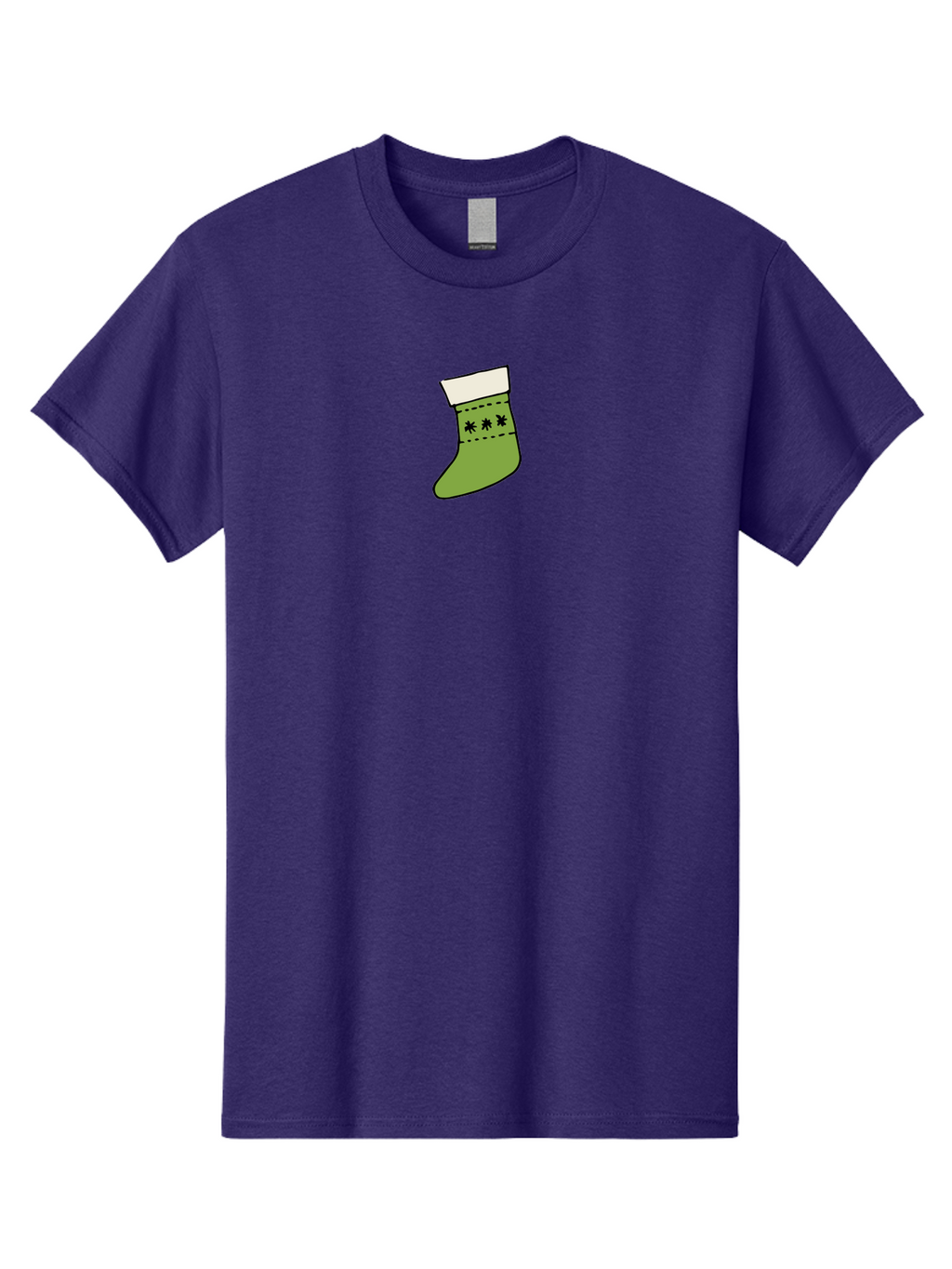 Christmas-Stocking-1 Men'S Graphic Tee, 100% Cotton, Comfortable Casual Summer Wear, Machine Washable, Christmas Stocking, Festive Decoration, Holiday Tradition, Gift Giving, Christmas Celebration, Winter Wonderland, Snowflake Pattern, -  Aaa819