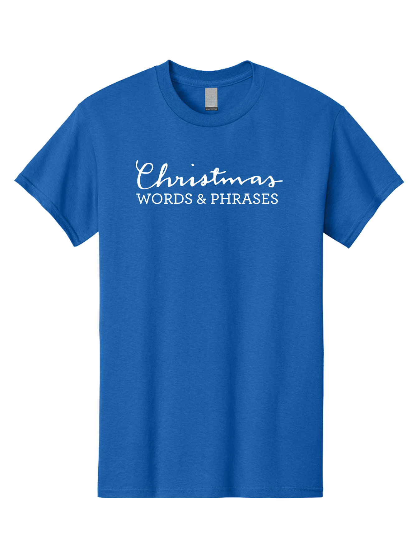 Christmas-Words-Phrases Men'S Graphic Tee, 100% Cotton, Comfortable Casual Summer Wear, Machine Washable, Christmas Words, Holiday Phrases, Festive Language, Christmas Vocabulary, Winter Phrases, Seasonal Expressions, Christmas Terminology -  Aaa830