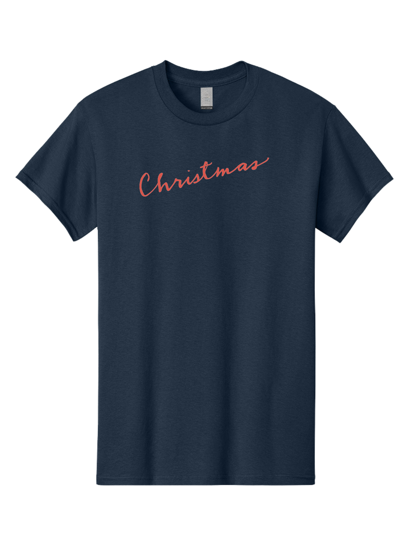 Christmas Men'S Graphic Tee, 100% Cotton, Comfortable Casual Summer Wear, Machine Washable, Christmas Greeting, Festive Season, Holiday Message, Pink Cursive Text, Christmas Celebration, Winter Wonderland -  Aaa832