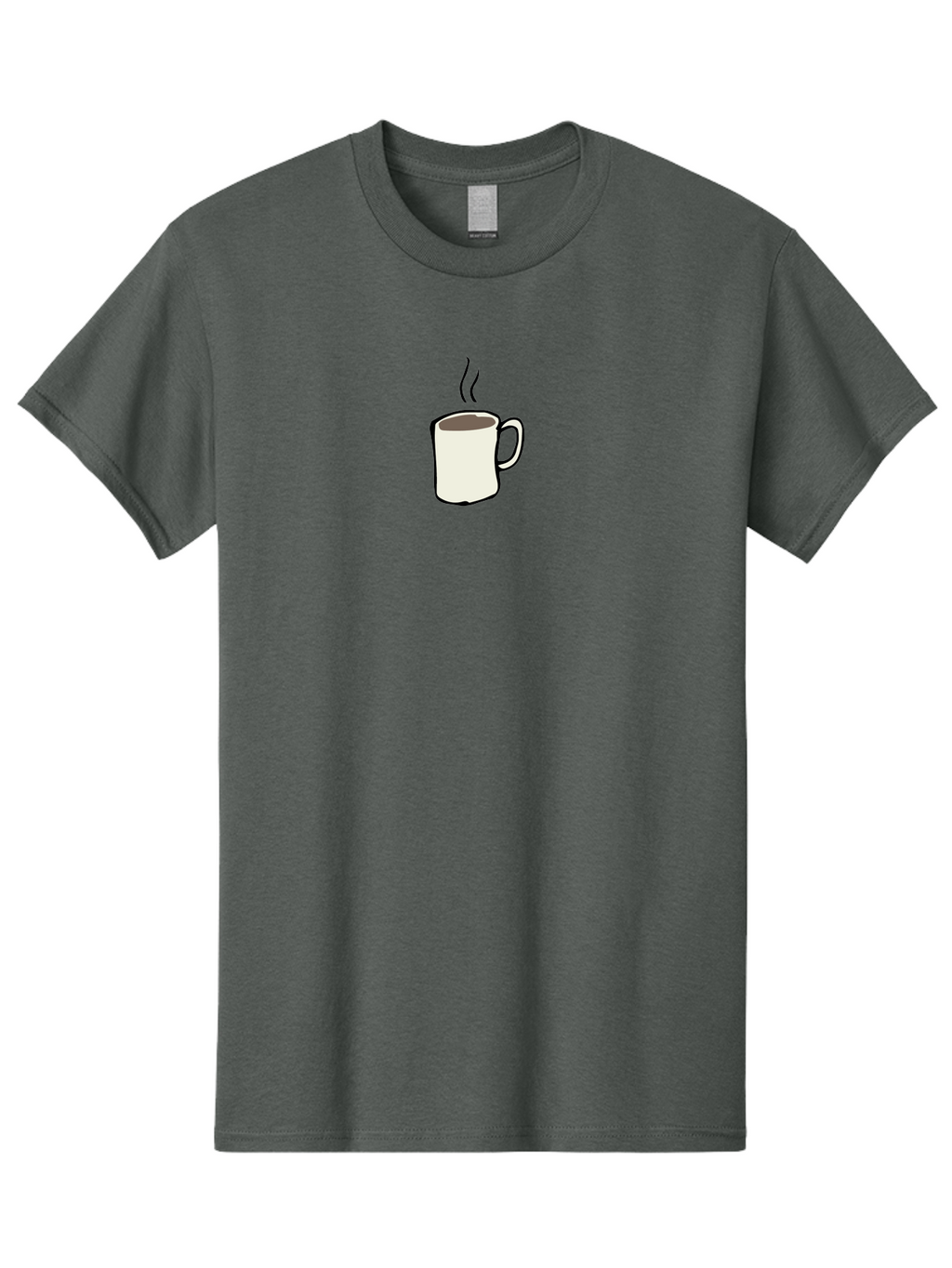 Coffee-Mug Men'S Graphic Tee, 100% Cotton, Comfortable Casual Summer Wear, Machine Washable, Coffee Mug, Steaming Hot Coffee, Morning Pick-Me-Up, Caffeinated Beverage, Coffee Break, Hot Drink, Morning Routine -  Aaa837