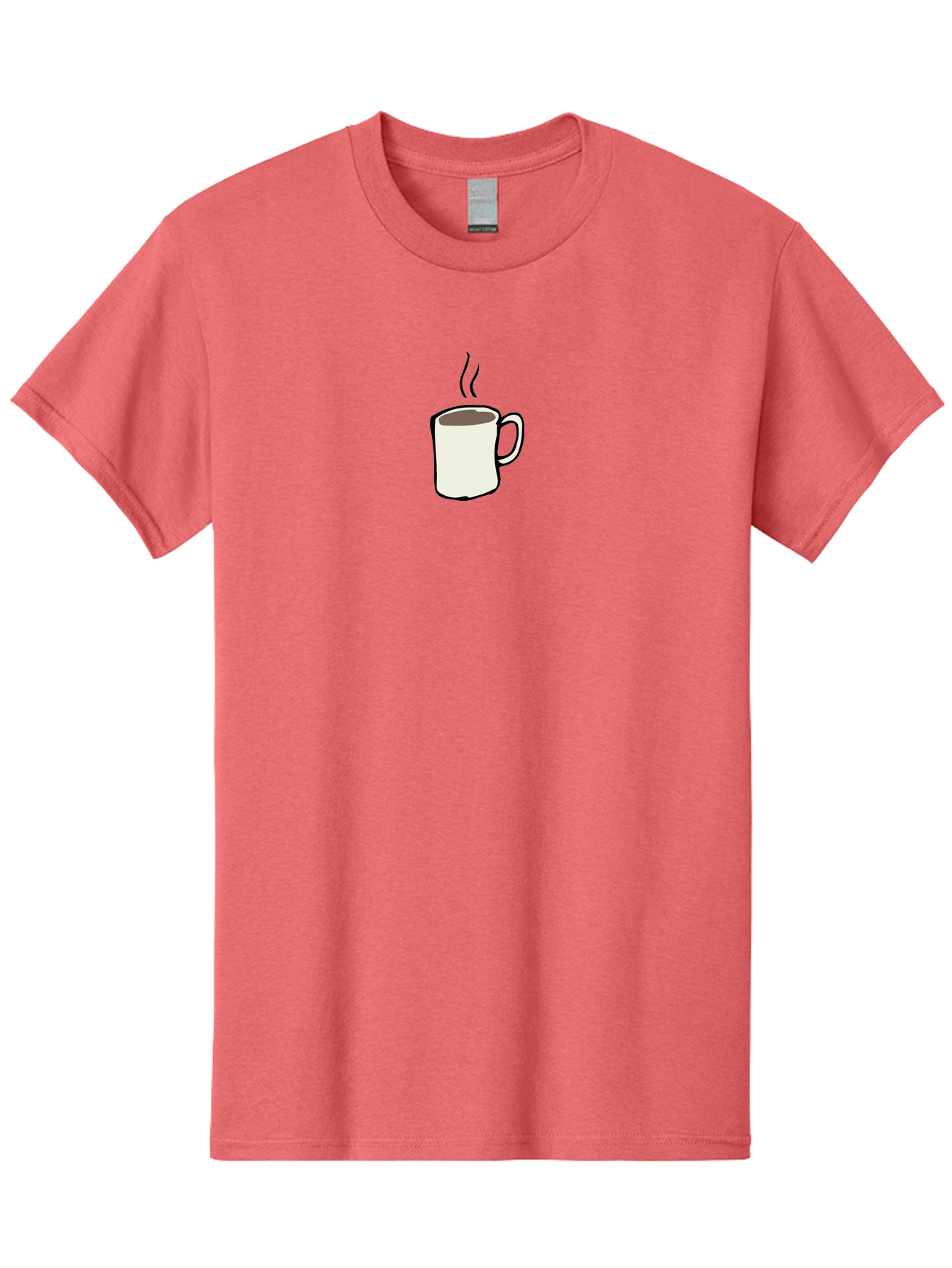 Coffee-Mug Men'S Graphic Tee, 100% Cotton, Comfortable Casual Summer Wear, Machine Washable, Coffee Mug, Steaming Hot Coffee, Morning Pick-Me-Up, Caffeinated Beverage, Coffee Break, Hot Drink, Morning Routine -  Aaa837