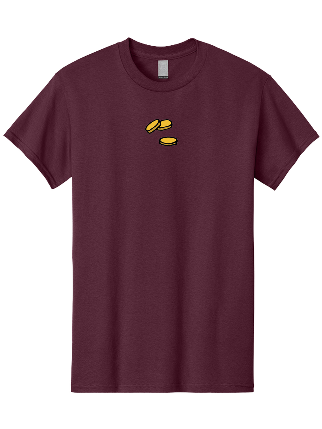 Coins Men'S Graphic Tee, 100% Cotton, Comfortable Casual Summer Wear, Machine Washable, Gold Coins, Cartoon Coins, Digital Currency, Online Payment, Cryptocurrency, Bitcoin, Money, Finance -  Aaa839