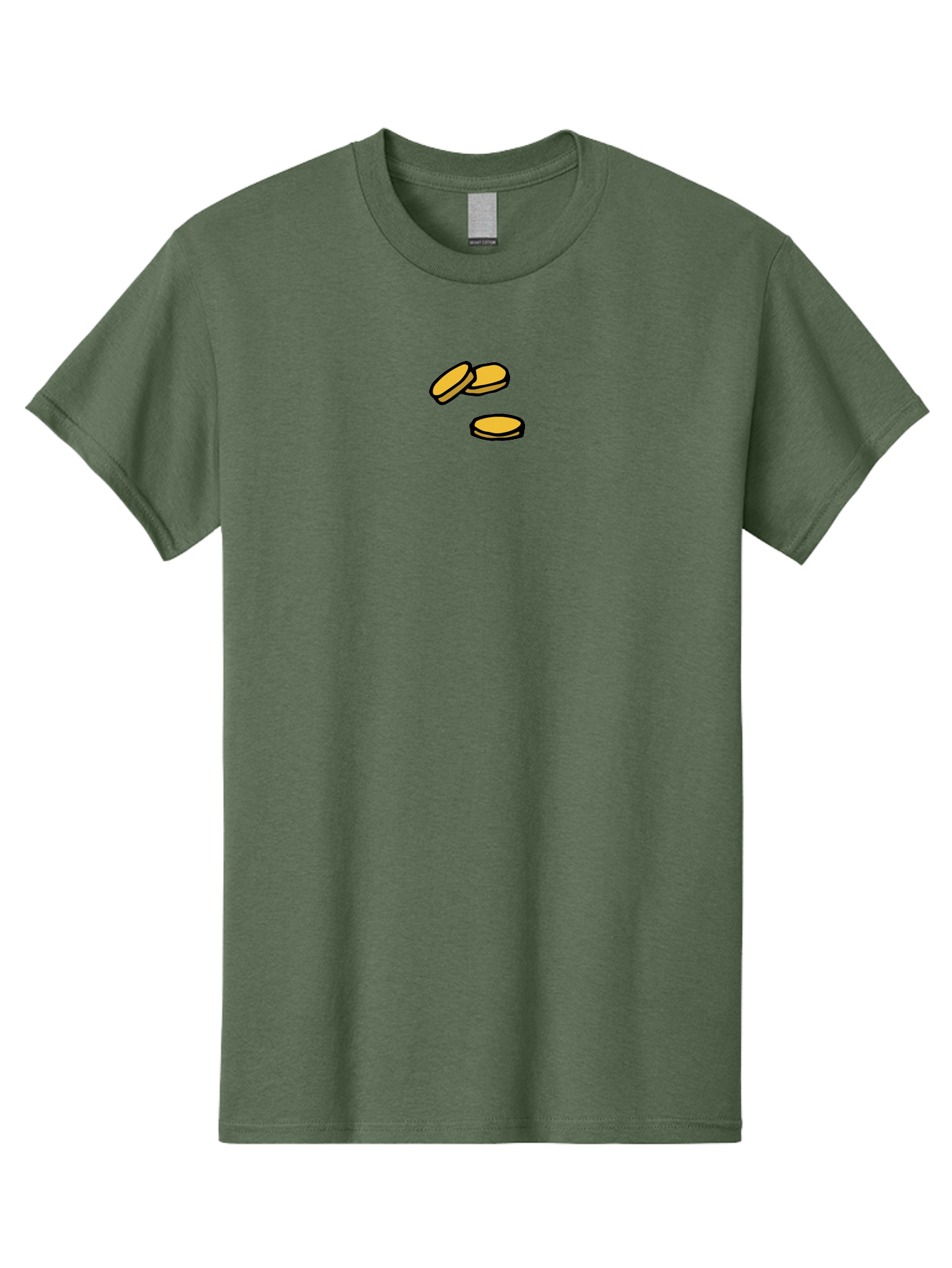 Coins Men'S Graphic Tee, 100% Cotton, Comfortable Casual Summer Wear, Machine Washable, Gold Coins, Cartoon Coins, Digital Currency, Online Payment, Cryptocurrency, Bitcoin, Money, Finance -  Aaa839
