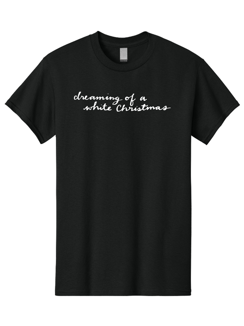 Dreaming-Of-White-Christmas Men'S Graphic Tee, 100% Cotton, Comfortable Casual Summer Wear, Machine Washable, White Christmas, Winter Wonderland, Festive Season, Holiday Cheer, Christmas Magic, Dreaming Of Snow, Seasonal Greetings -  Aaa863
